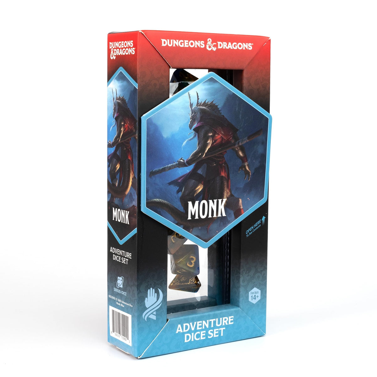 D&D Adventure Dice (Monk Class: Blue)