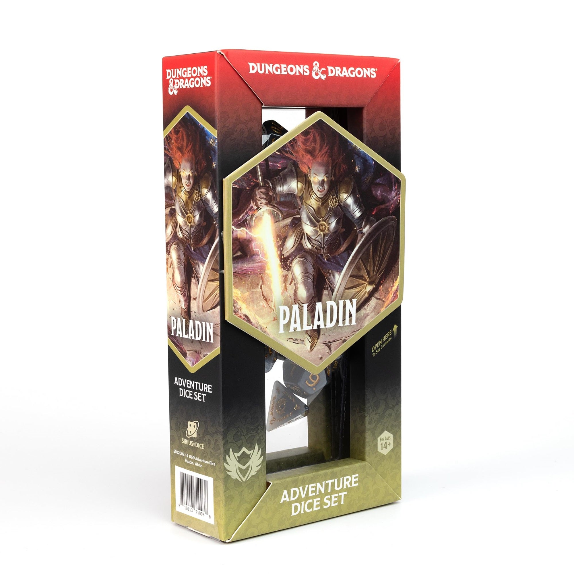 D&D Adventure Dice (Paladin Class: White)