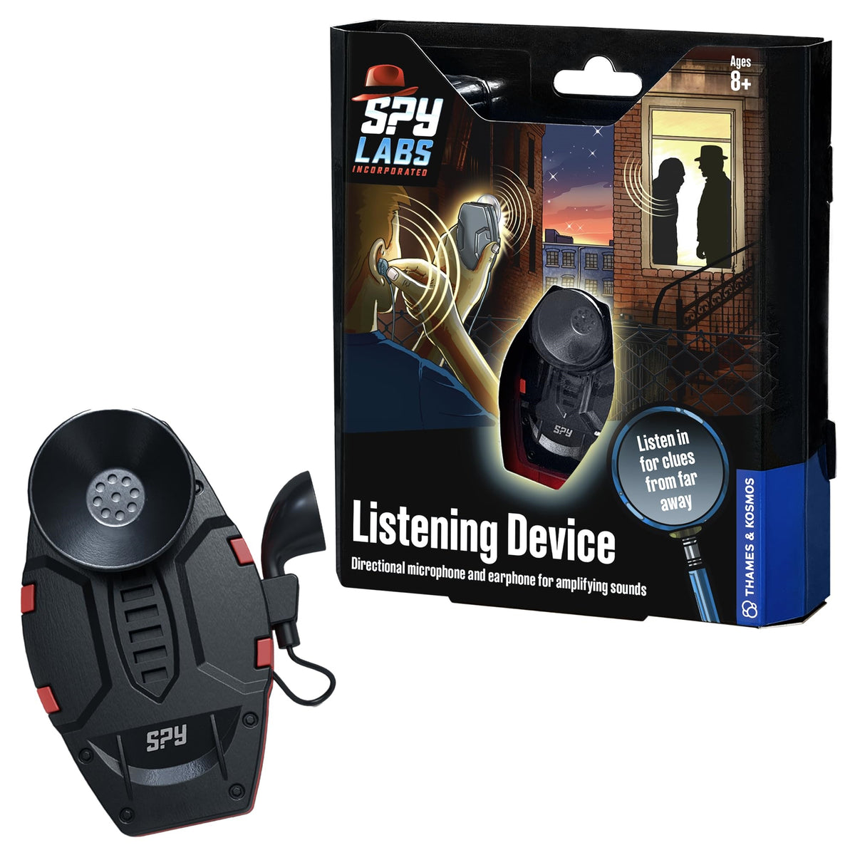 Thames & Kosmos Spy Labs Inc: Listening Toy Listen & Gain Top Secret Intel | Essential Tools And Tricks Of The Trade From The Detective Gear Experts For Kid Investigators