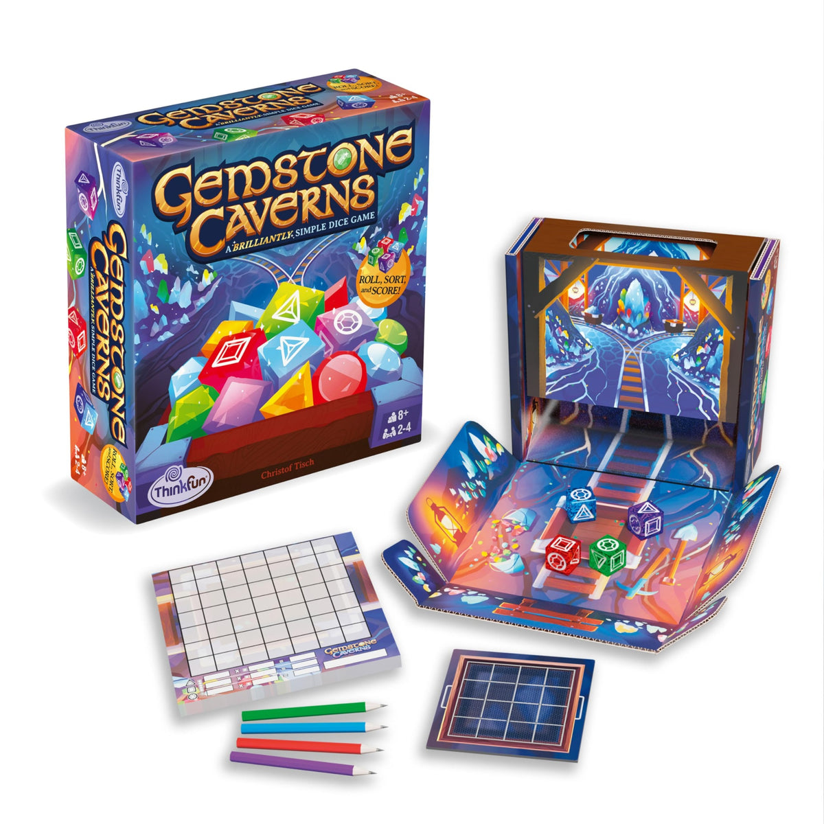 Thinkfun Gemstone Caverns: The Dice Game For All Fantasy Lovers!