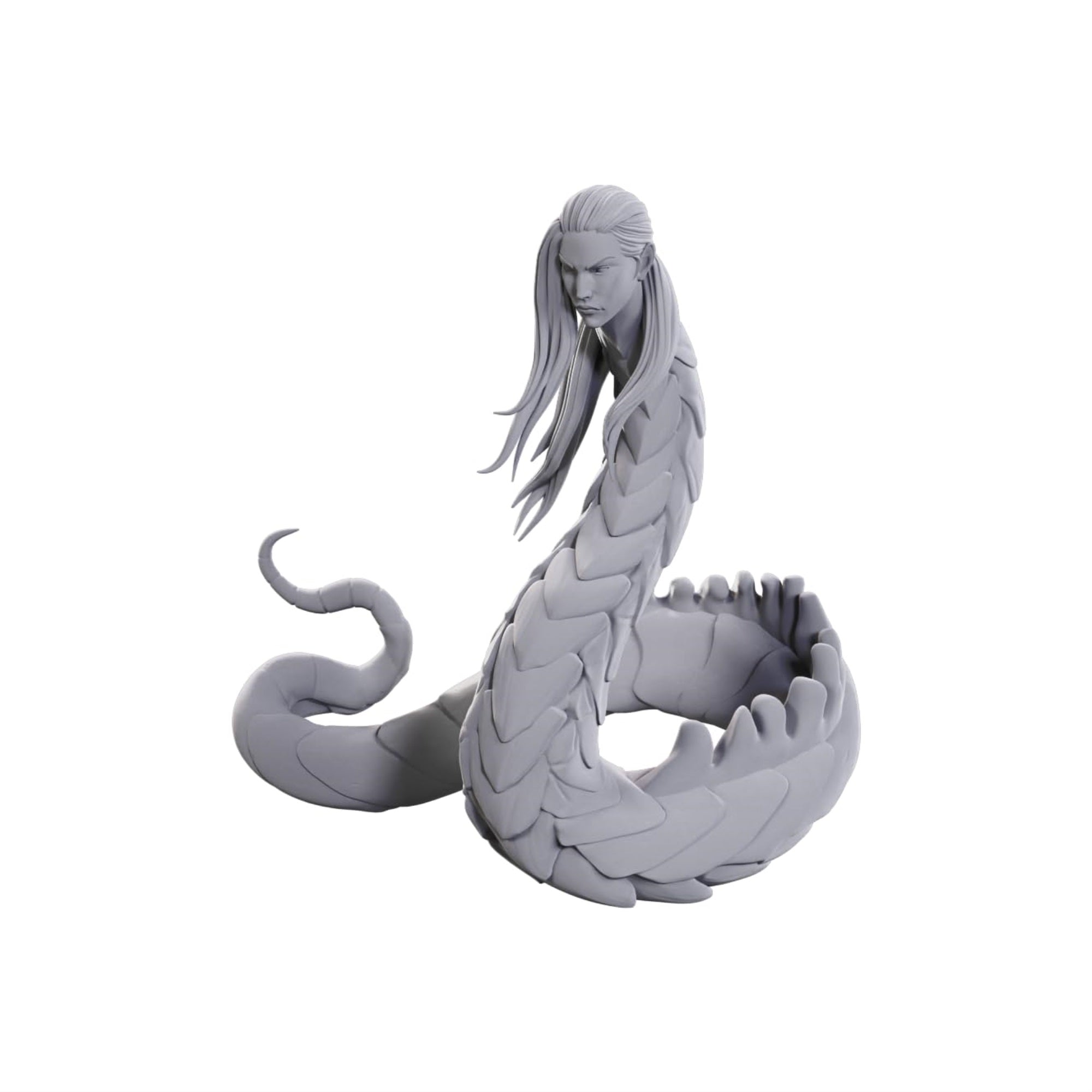 Wizkids Pathfinder Deep Cuts Lunar Naga | Unpainted Miniatures | Wave 23