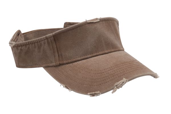 Dv101 | Drifter- Pigment Dyed, Garment Washed, Cotton Twill Distressed Visor With Self-Fabric Hook And Loop Closure - Mississipp