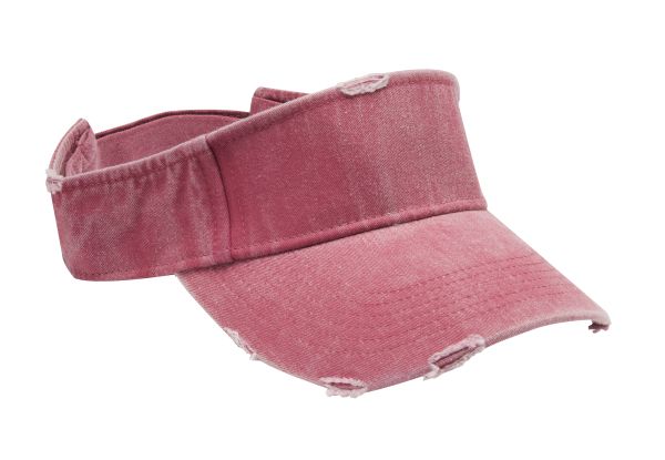 Dv101 | Drifter- Pigment Dyed, Garment Washed, Cotton Twill Distressed Visor With Self-Fabric Hook And Loop Closure - Nautical R