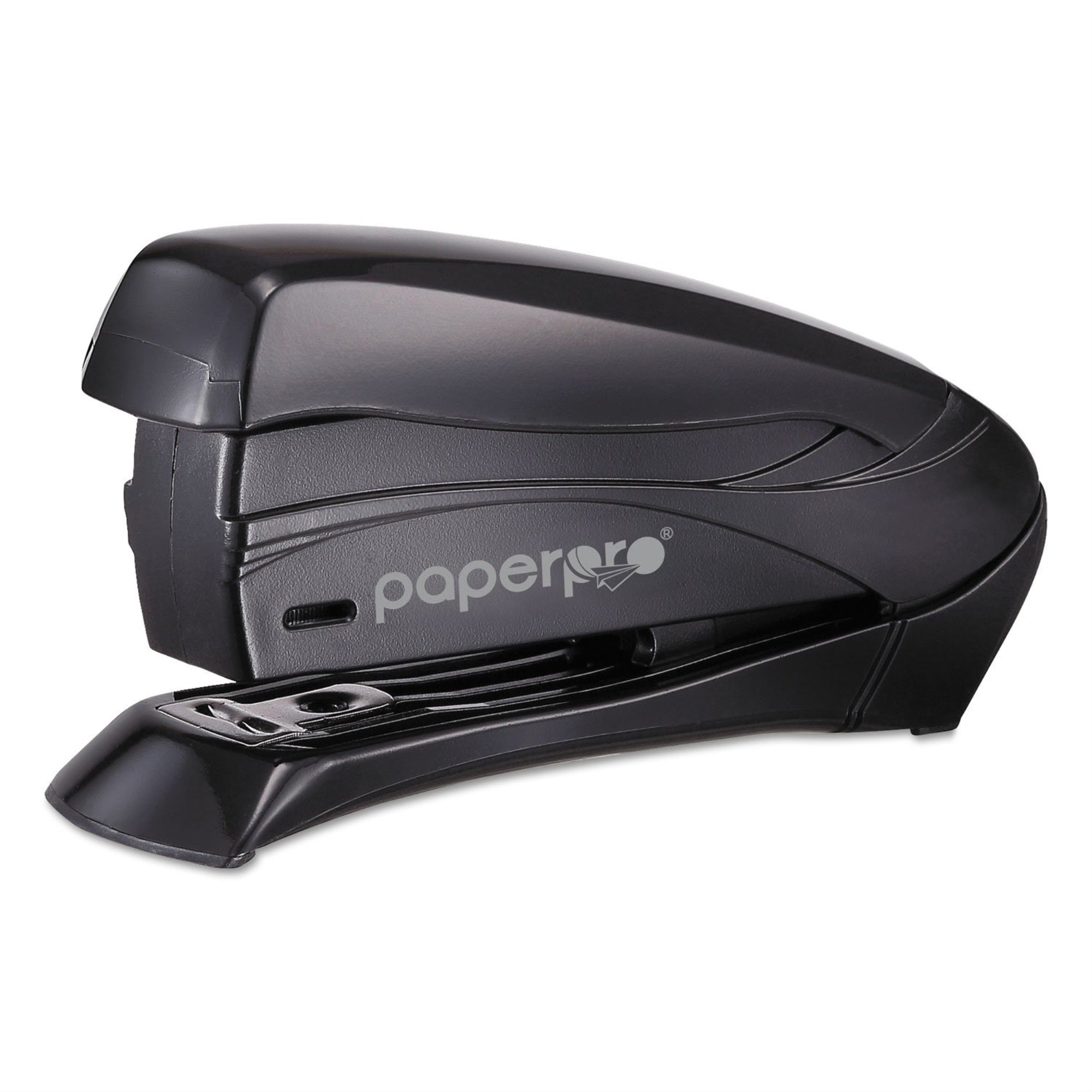 Bostitch Office Inspire Stapler, 15 Sheet Capacity, One Finger Use, No Effort, Spring Powered Stapler, Black