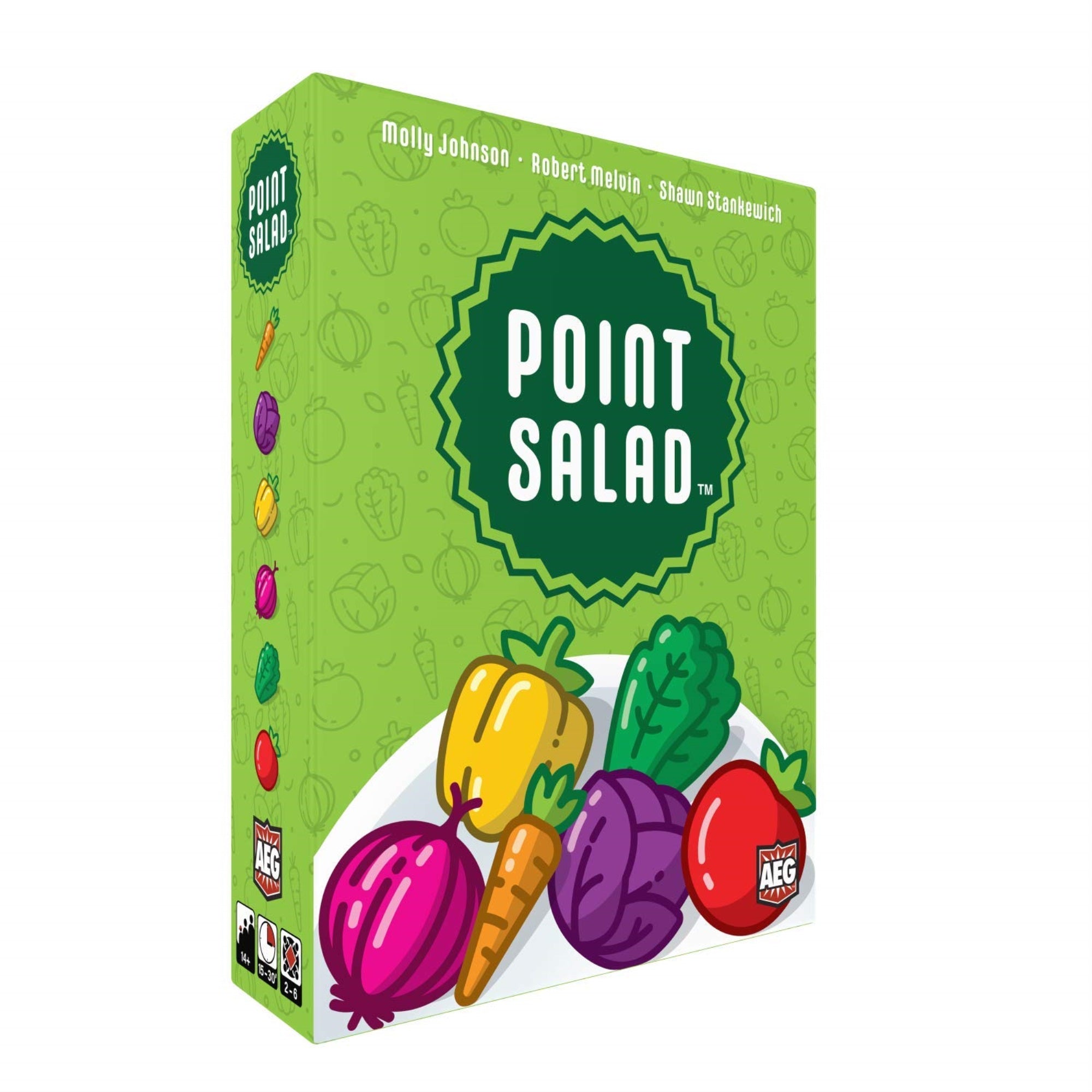 Alderac Entertainment Group (Aeg) Point Salad - Card Game,Quick Playing,Family Fun,Easy To Learn,Award Winning,2-6 Players,15-30 Minute Playtime,Ages 8 And Up,Flatout Games
