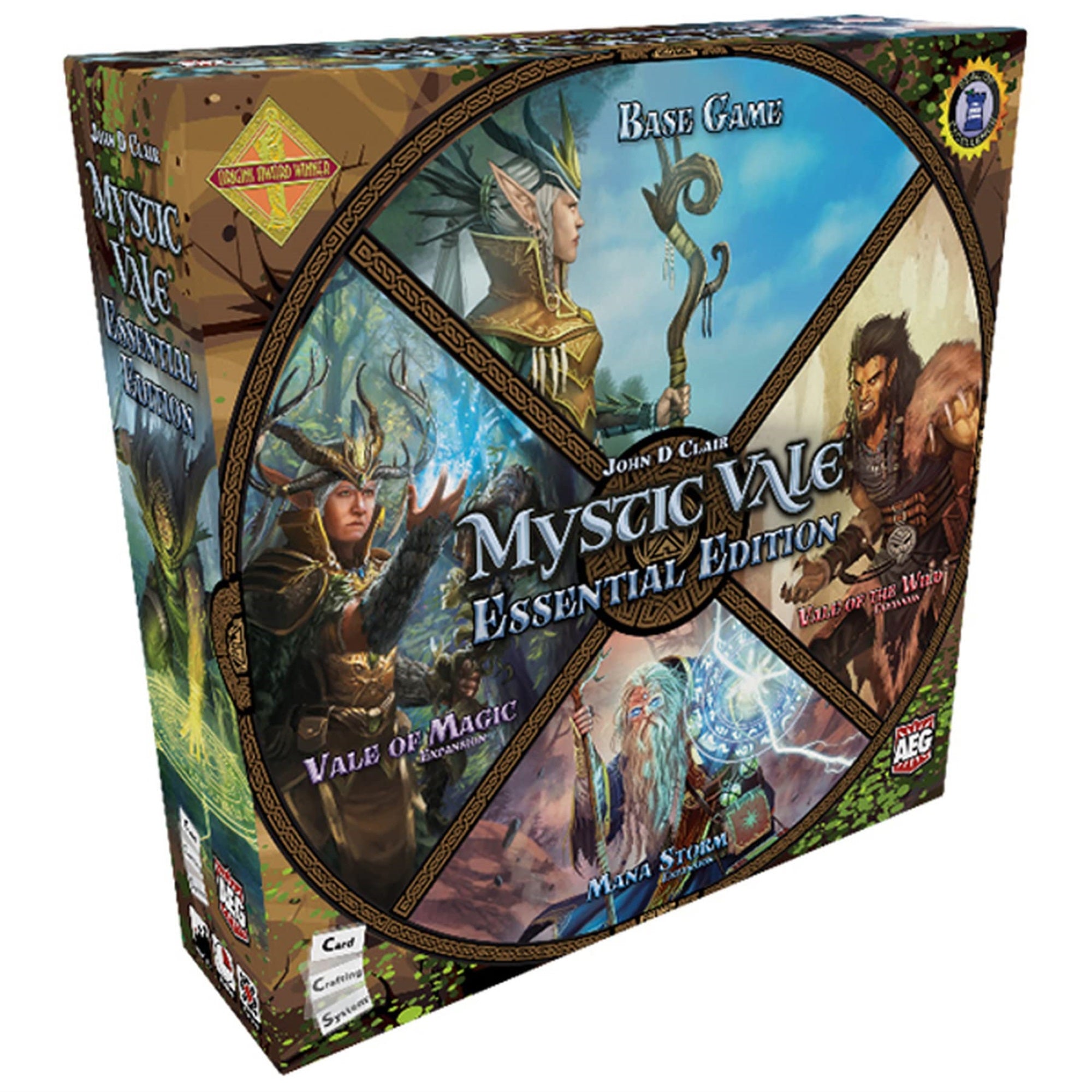 Alderac Entertainment Group (Aeg) Mystic Vale: Essential Edition - Base Game And Expansions, Complete Set, Card-Crafting, Deck Building, 2-4 Players, Ages 14+, 45 Min Play Time
