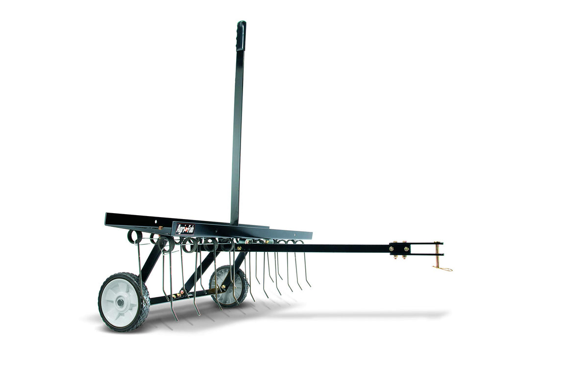 Tine Detacher 48In Tray Semipneumatic Wheels Black