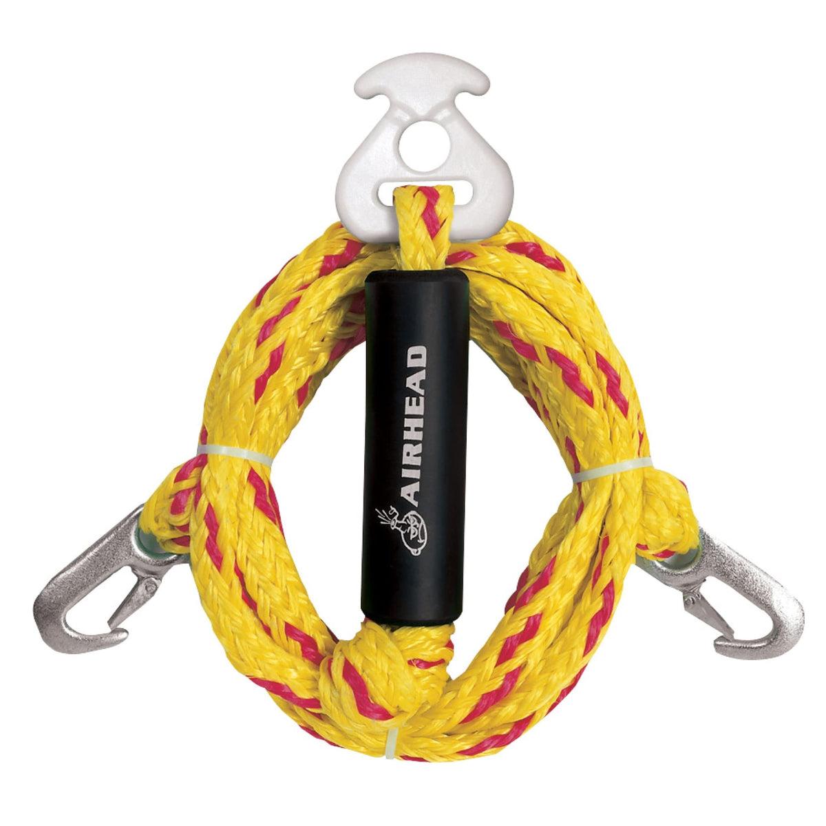 Airhead Heavy Duty Tow Harness For 1-4 Rider Towable Tubes, Water Skis, Wakesurf Boards And Wakeboards, 12-Feet,Black