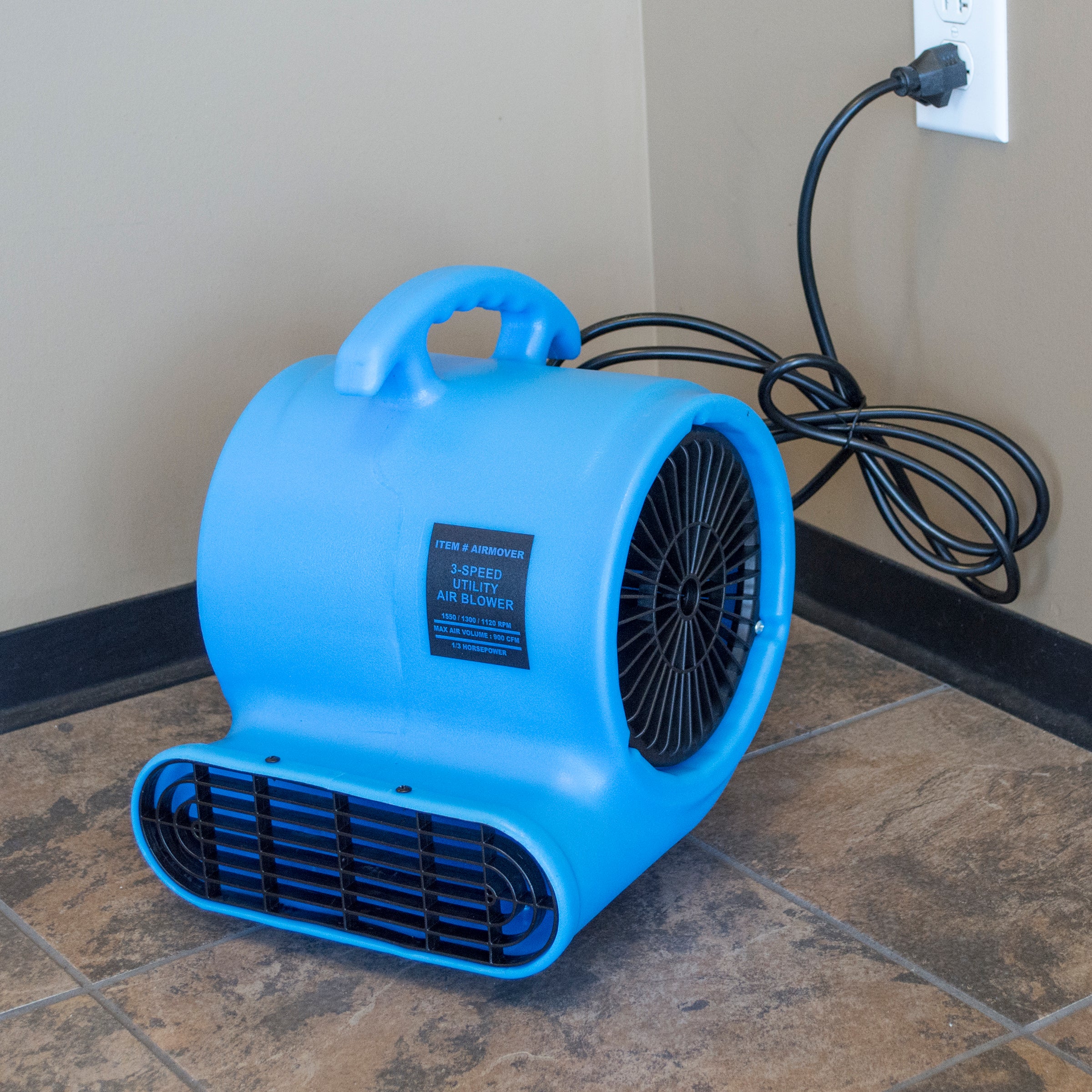 900 Cfm Air Mover Blower Utility Floor Fan With Daisy Chain