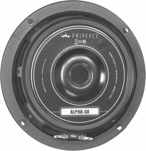 6-In Pro Mid Range Speaker, 200W Max, 8 Ohms W/Copper Voice Coil