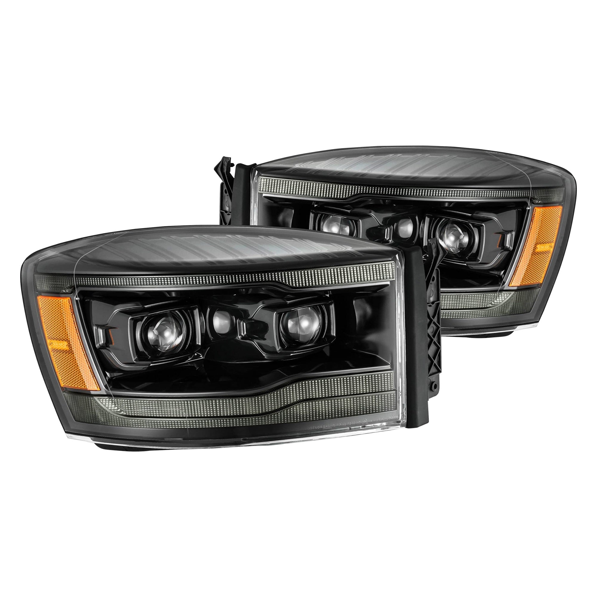 Alpharex Usa 880533 Luxx Series Led Projector Headlights Fits Dodge Ram 1500