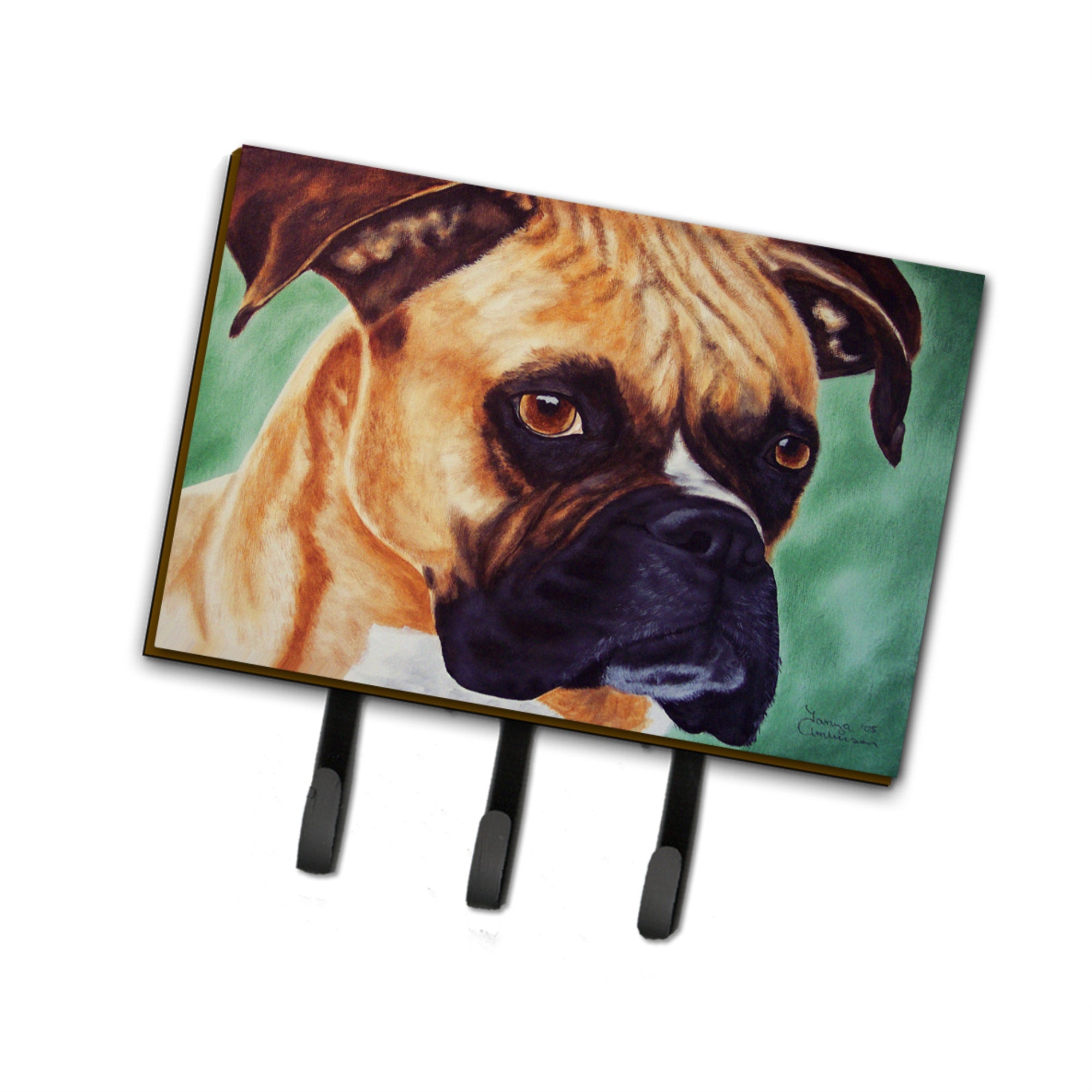 Caroline'S Treasures Amb1029Th68 Boxer By Tanya And Craig Amberson Leash Or Key Holder, Large, Multicolor