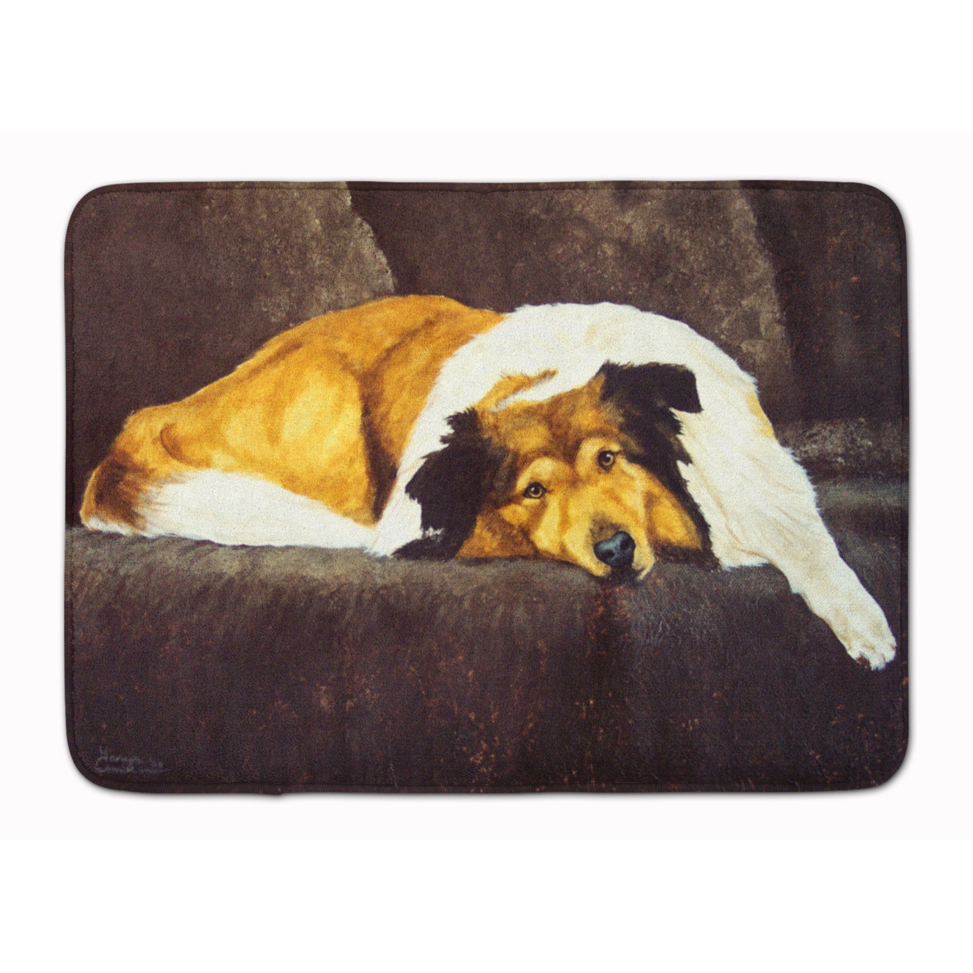 Caroline'S Treasures Collie By Tanya And Craig Amberson Floor Mat, 19 X 27, Multicolor