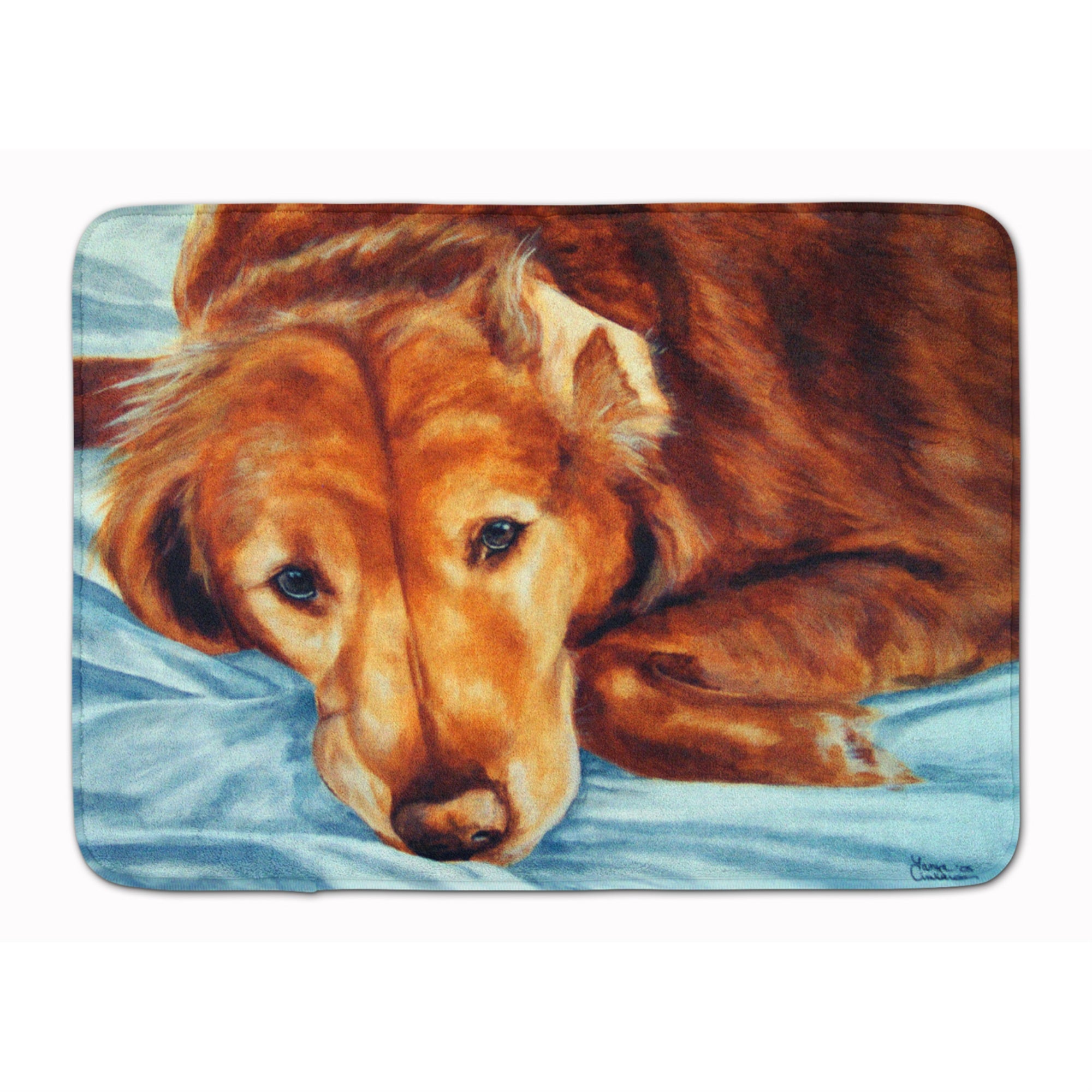Caroline'S Treasures Golden Retriever By Tanya And Craig Floor Mat, 19 X 27, Multicolor