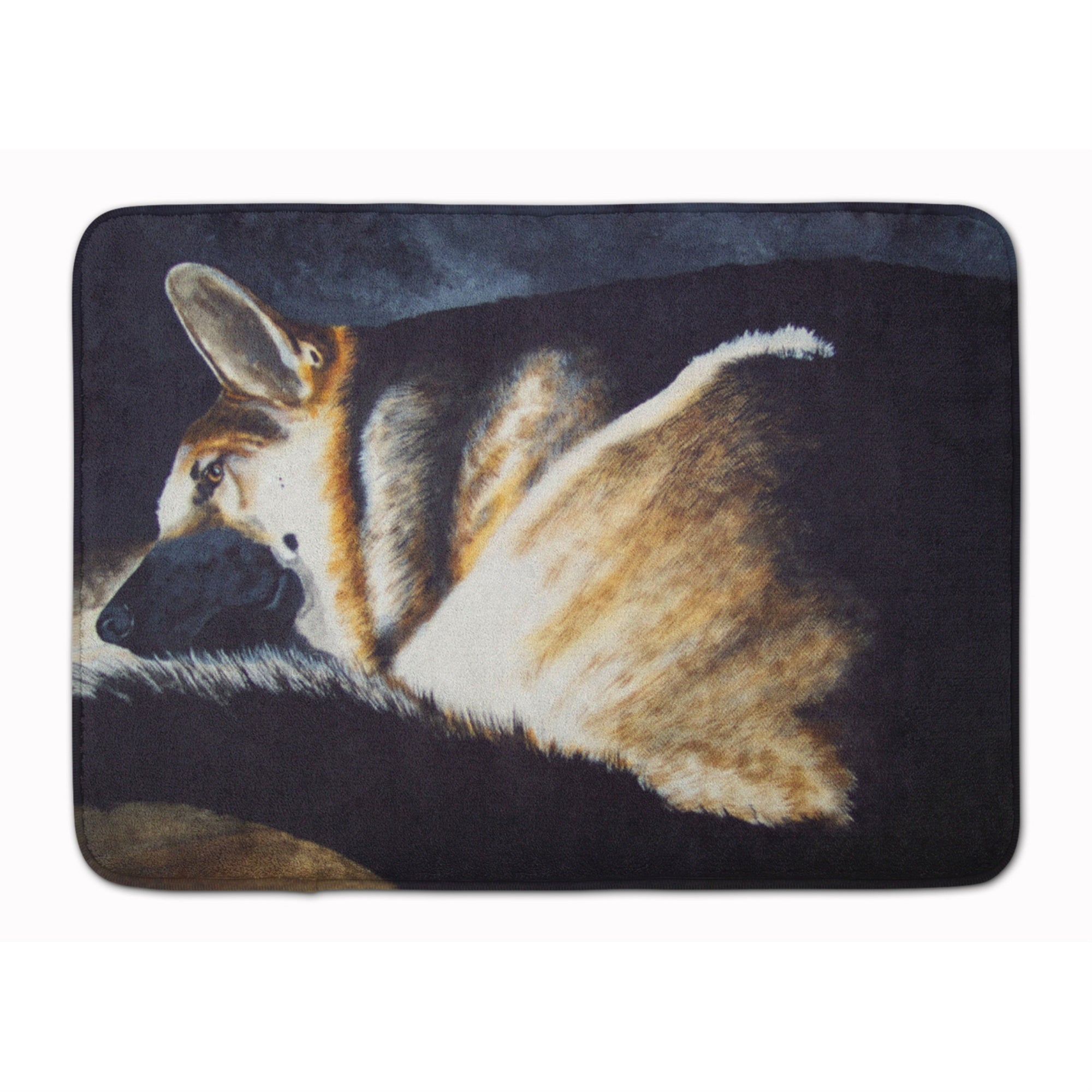 Caroline'S Treasures Day Dreamer German Shepherd Floor Mat, 19 X 27, Multicolor