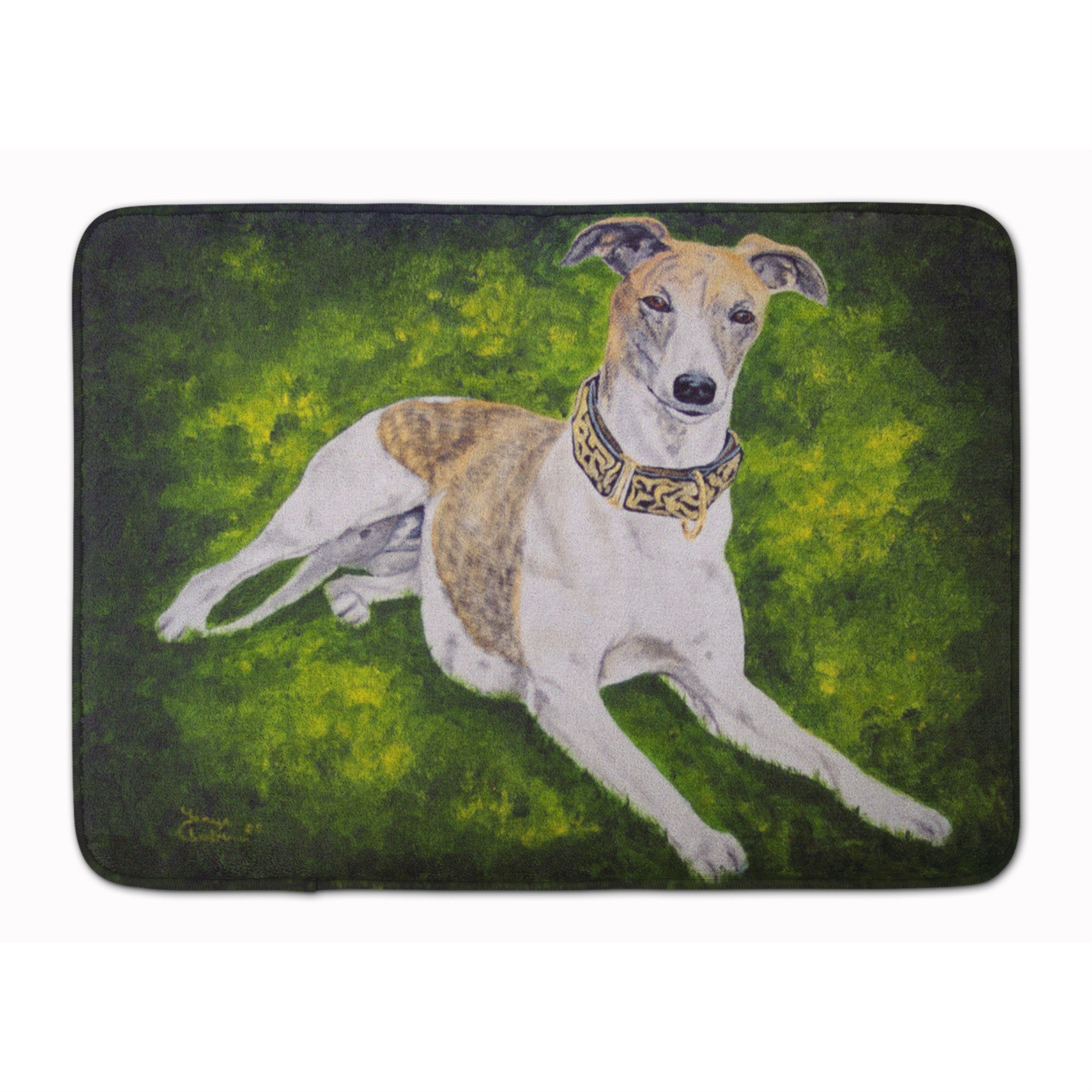 Caroline'S Treasures Isabella Greyhound Floor Mat, 19 X 27, Multicolor