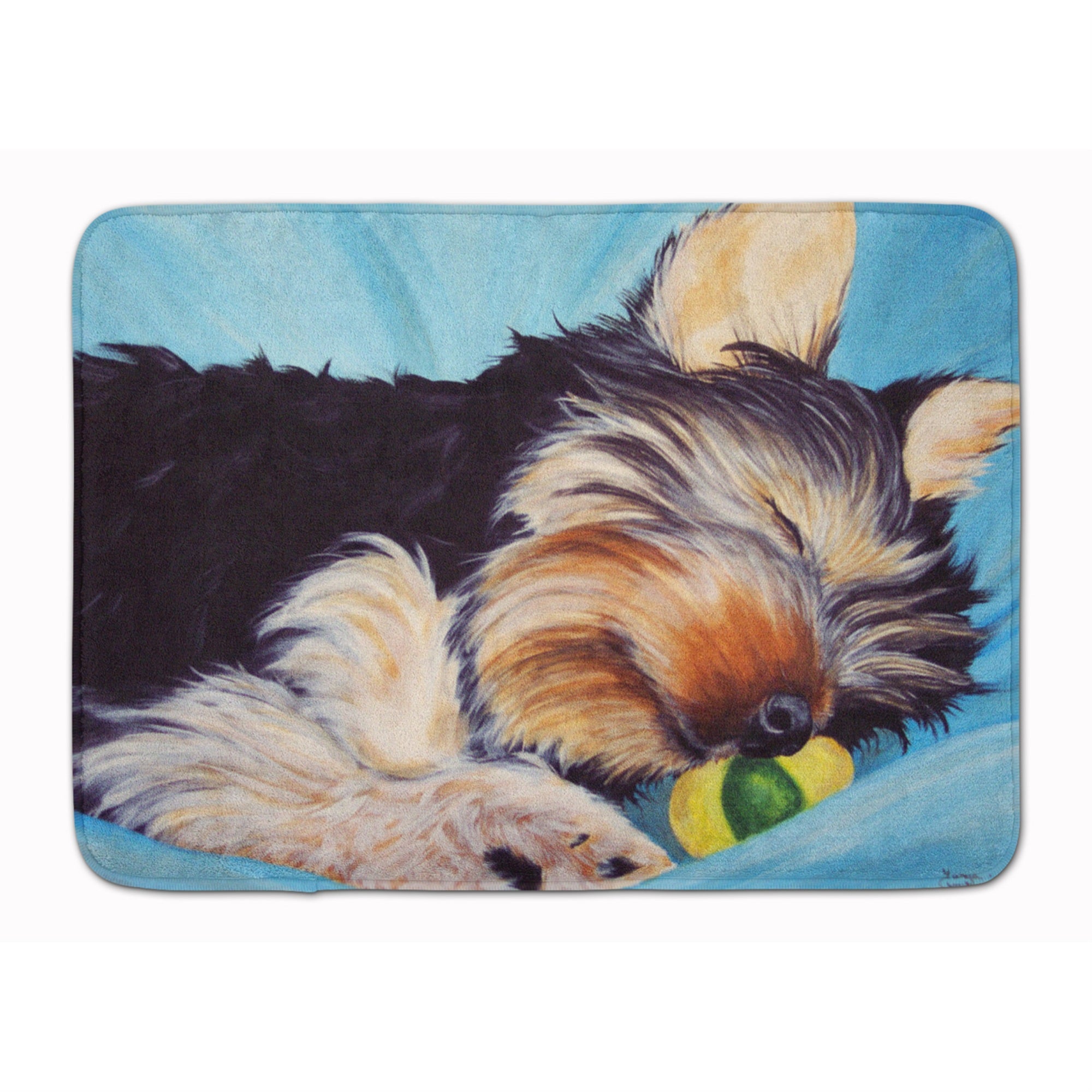 Caroline'S Treasures Naptime Yorkie Yorkshire Terrier Floor Mat, 19 X 27, Multicolor