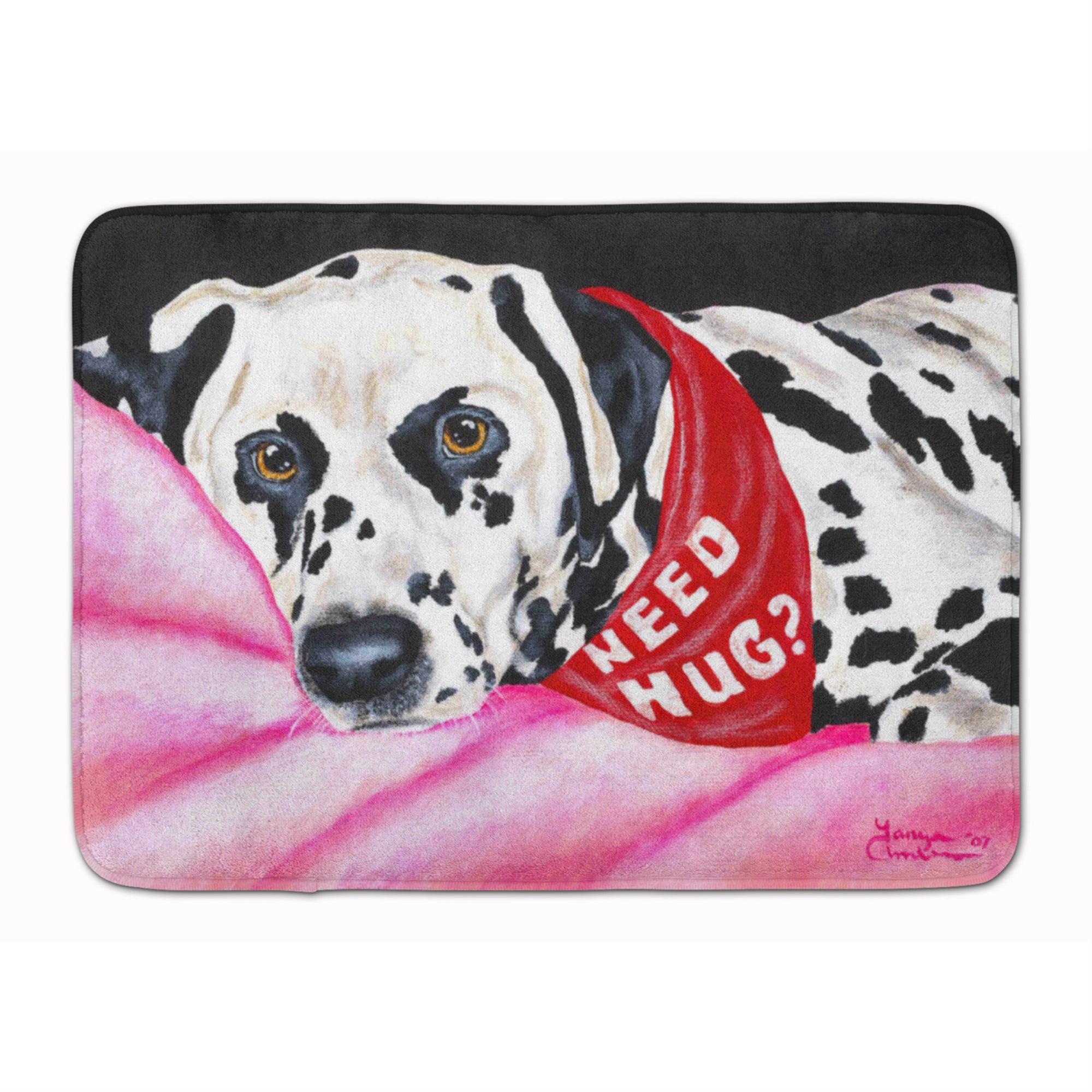 Caroline'S Treasures Need A Hug Dalmatian Floor Mat, 19 X 27, Multicolor
