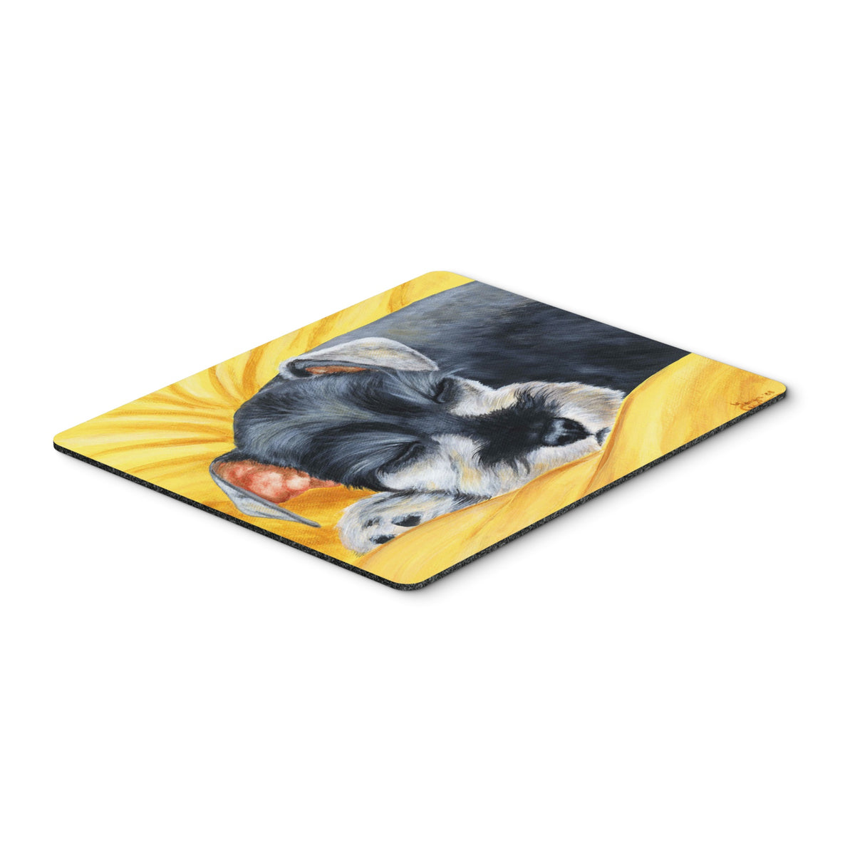 Caroline'S Treasures Snoozing Schnauzer Mouse Pad, Hot Pad Or Trivet, Multicolor (Amb1161Mp)