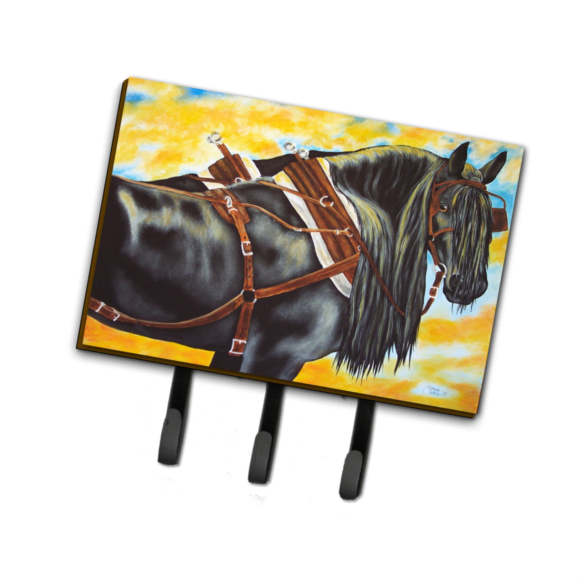 Caroline'S Treasures Amb1238Th68 Day'S End Horse Leash Or Key Holder, Large, Multicolor