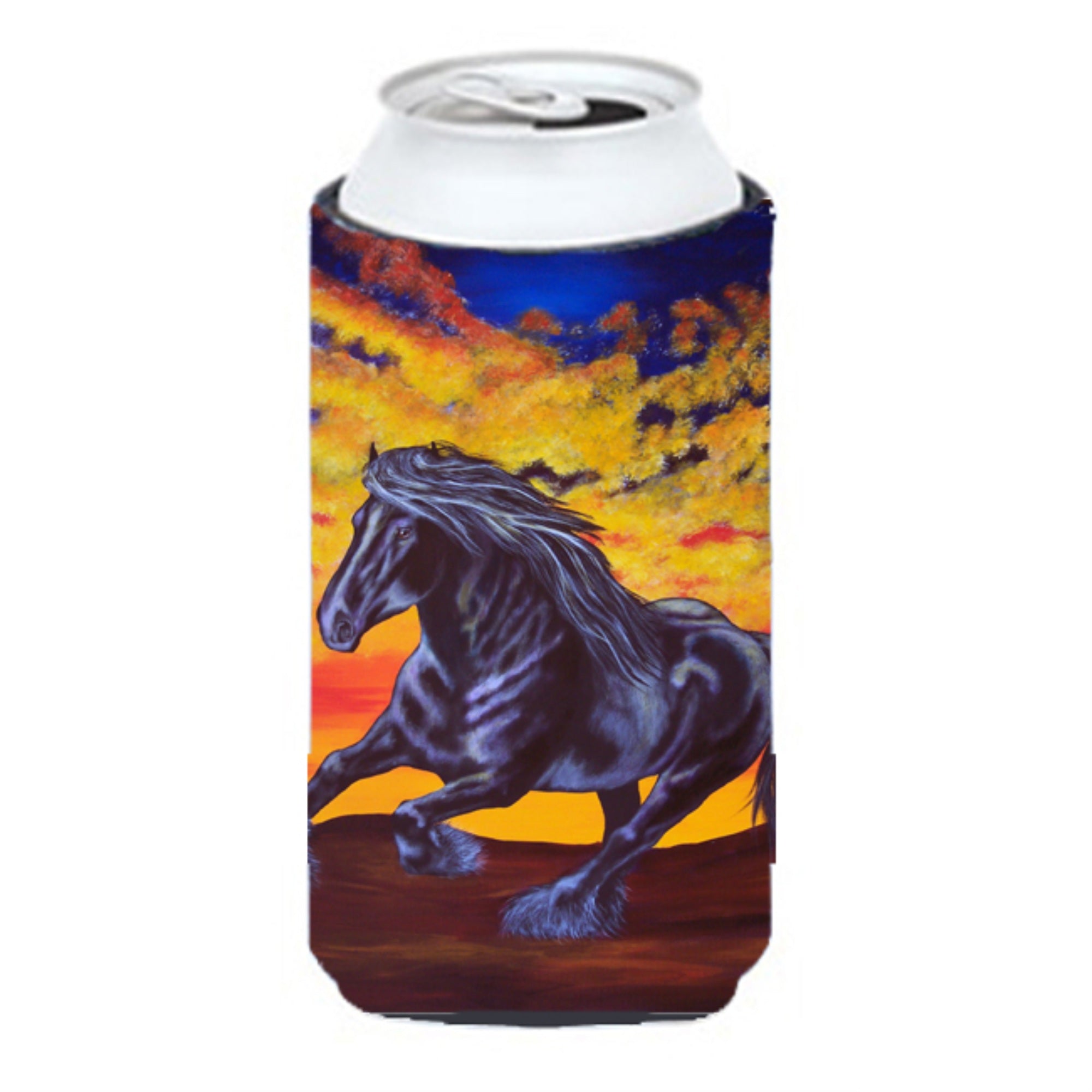 Caroline'S Treasures Desert Wind Horse Tall Boy Koozie Hugger, Multicolor