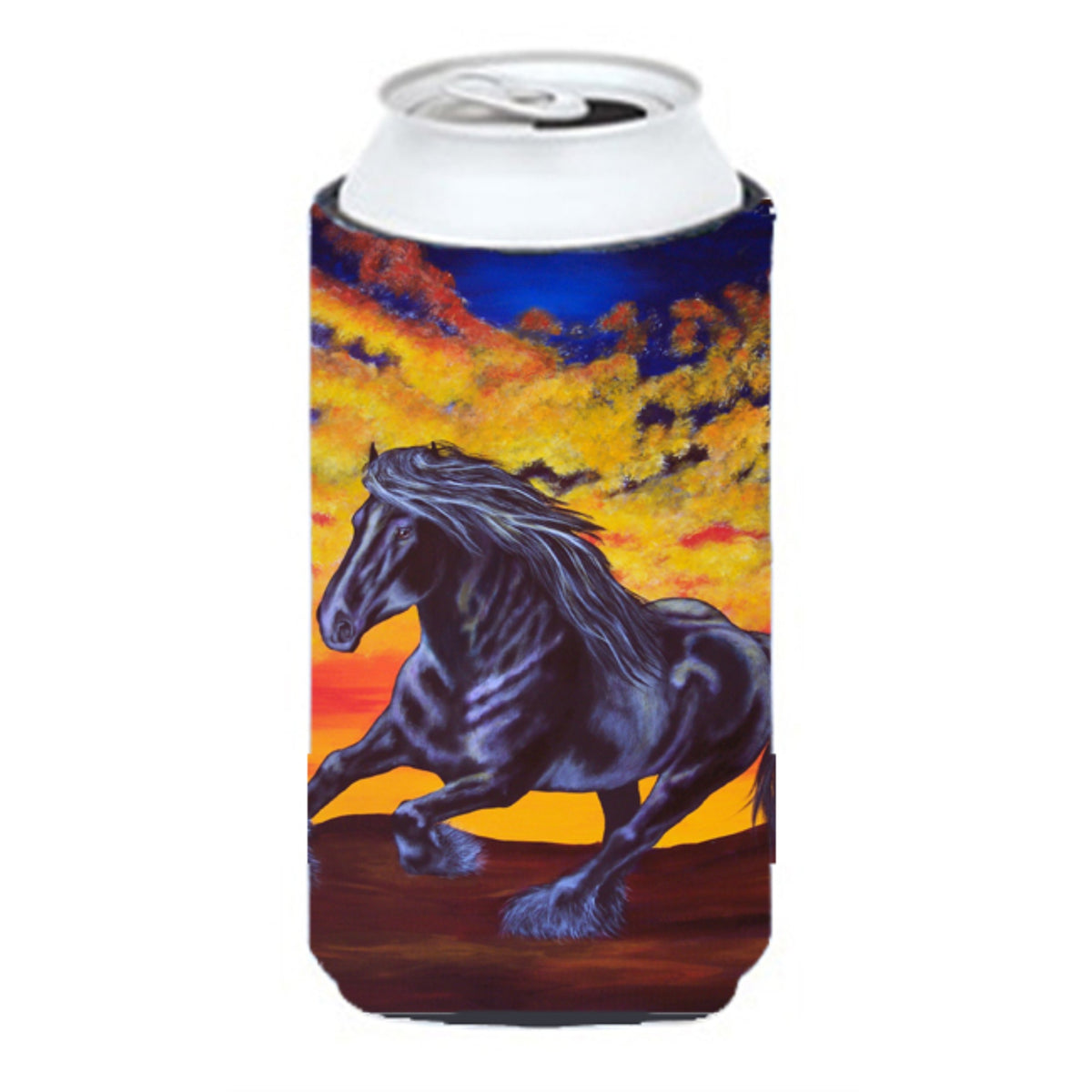 Caroline'S Treasures Desert Wind Horse Tall Boy Koozie Hugger, Multicolor