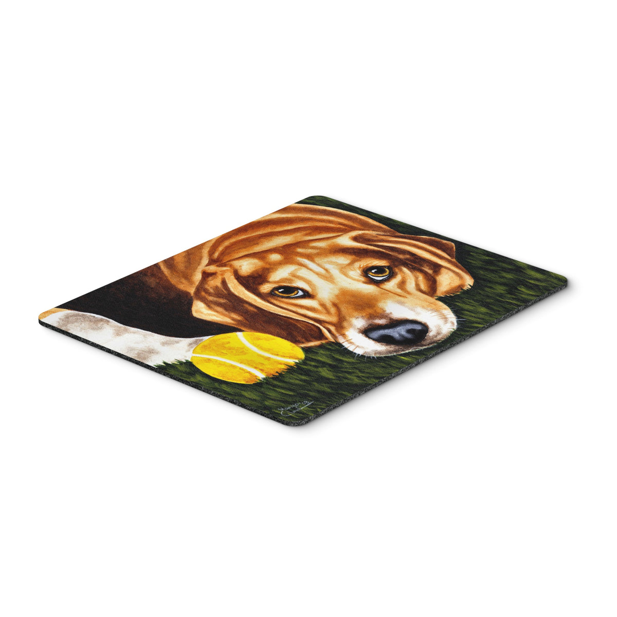 Caroline'S Treasures Have Ball Will Travel Beagle Mouse Pad, Hot Pad Or Trivet, Multicolor (Amb1358Mp)