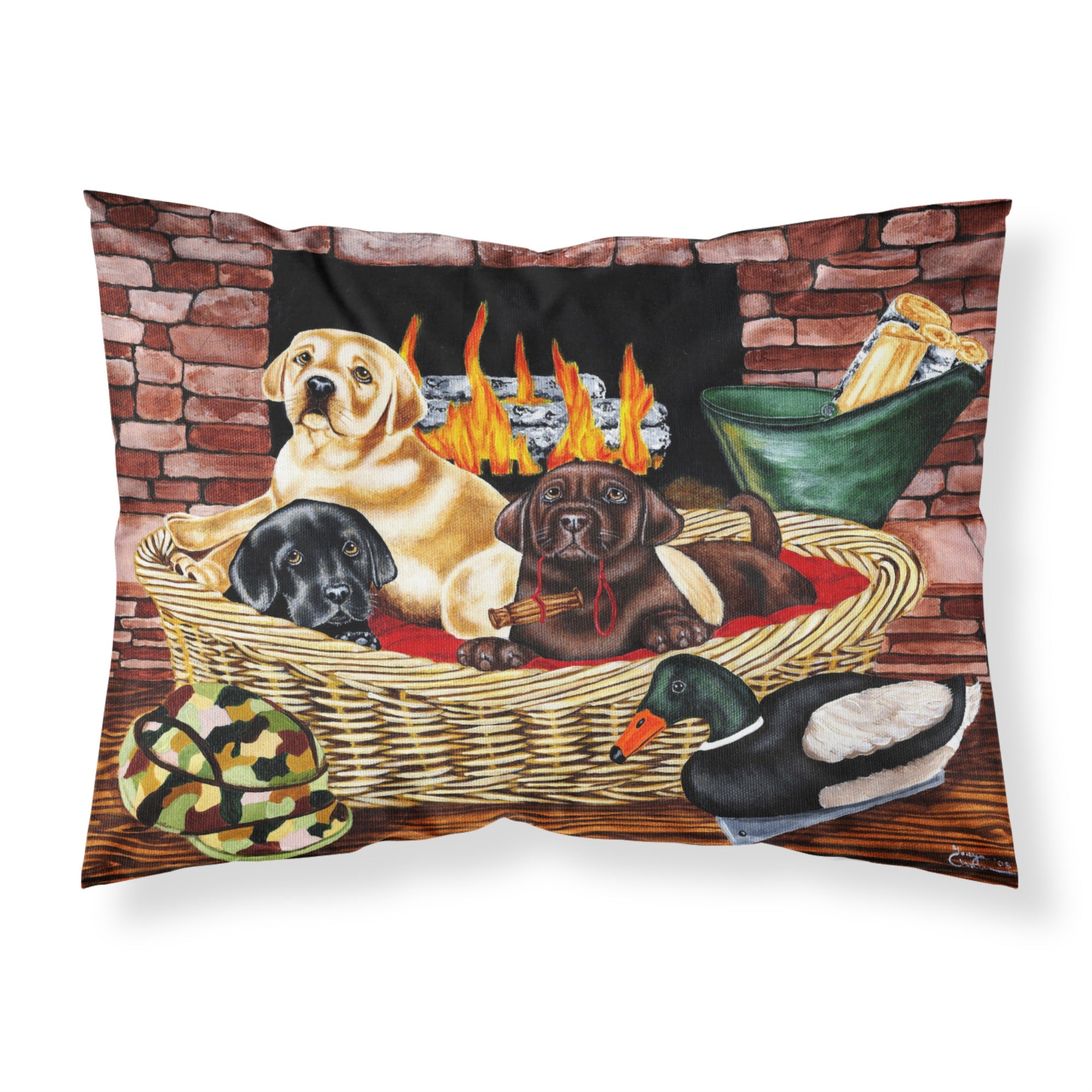 Caroline'S Treasures The Next Generation Labrador Fabric Standard Pillowcase Amb1362Pillowcase, Multicolor