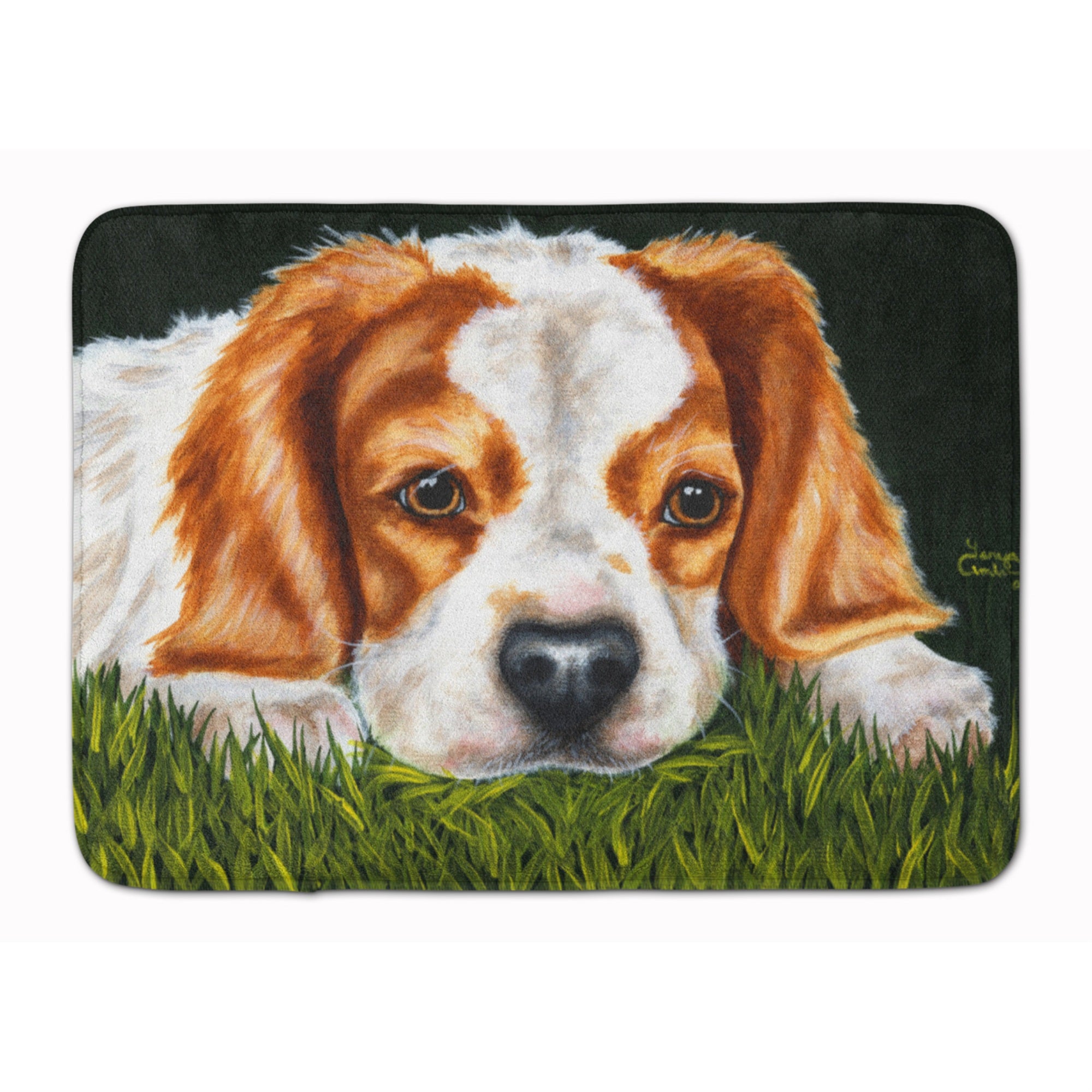 Caroline'S Treasures Cavalier Spaniel In The Grass Floor Mat, 19 X 27, Multicolor