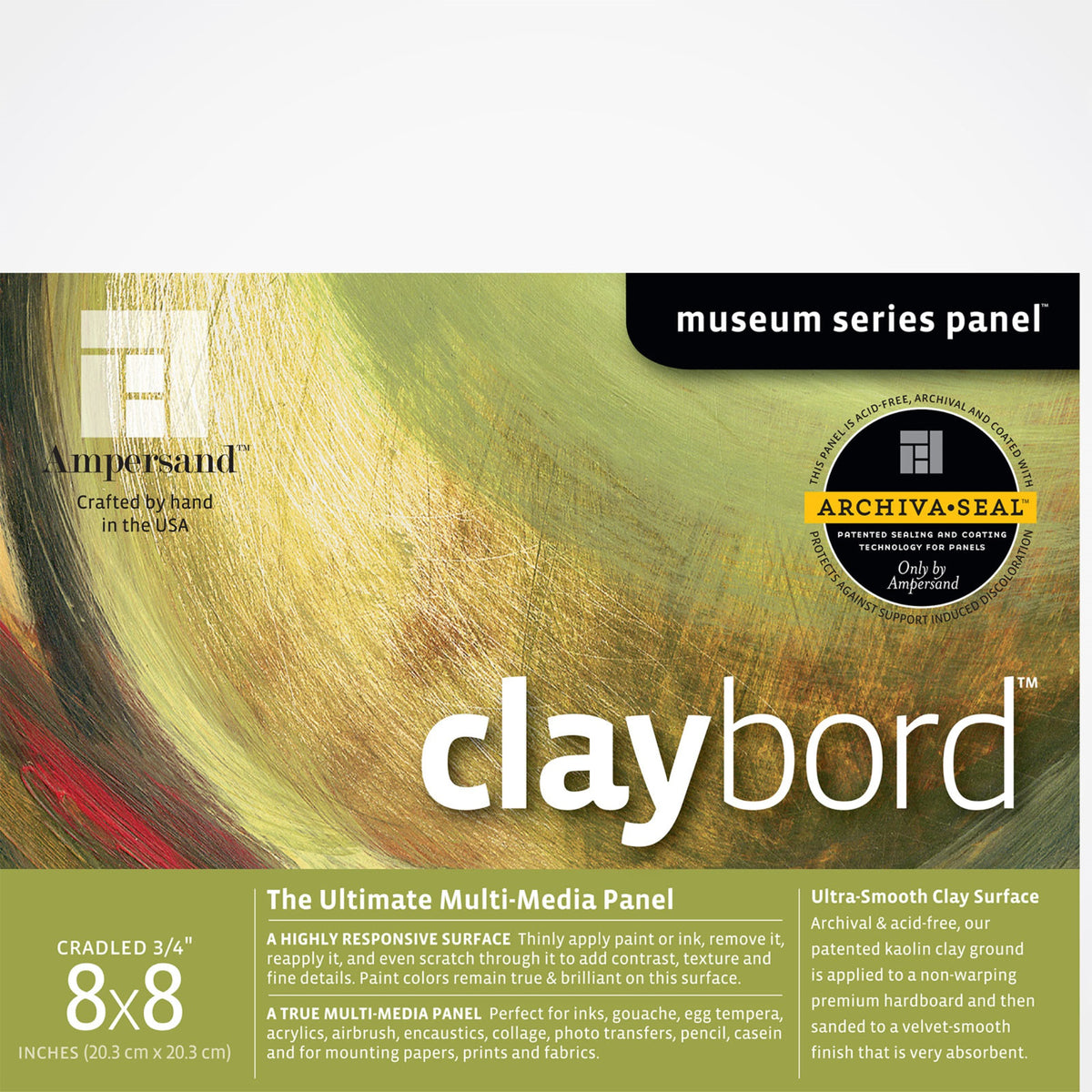 Claybord 3/4In Crad 8X8