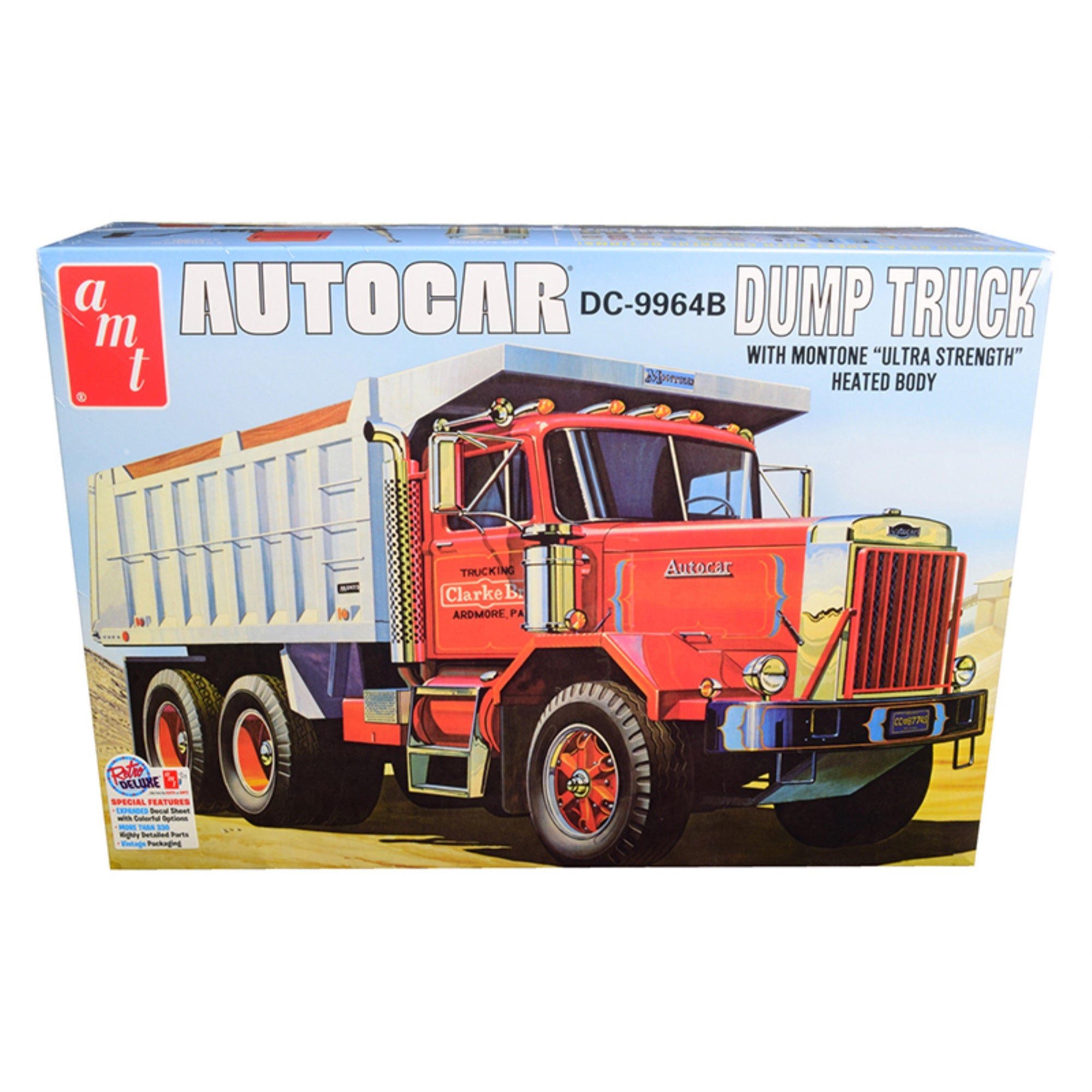 Skill 3 Model Kit Autocar Dc-9964B Dump Truck 1/25 Scale Model By Amt