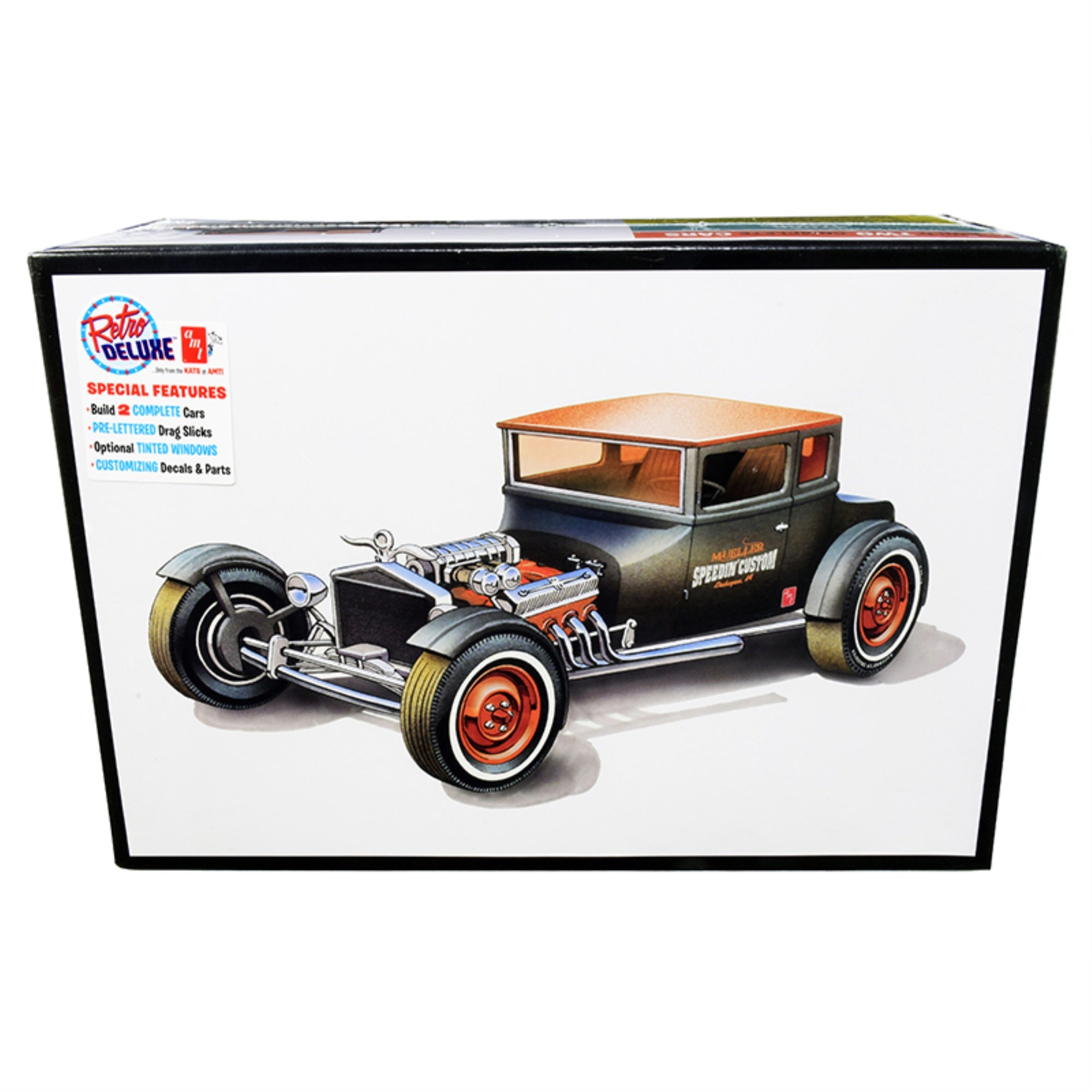 Skill 2 Model Kit 1925 Ford Model T 'Chopped' Set Of 2 Pieces 1/25 Scale Model By Amt