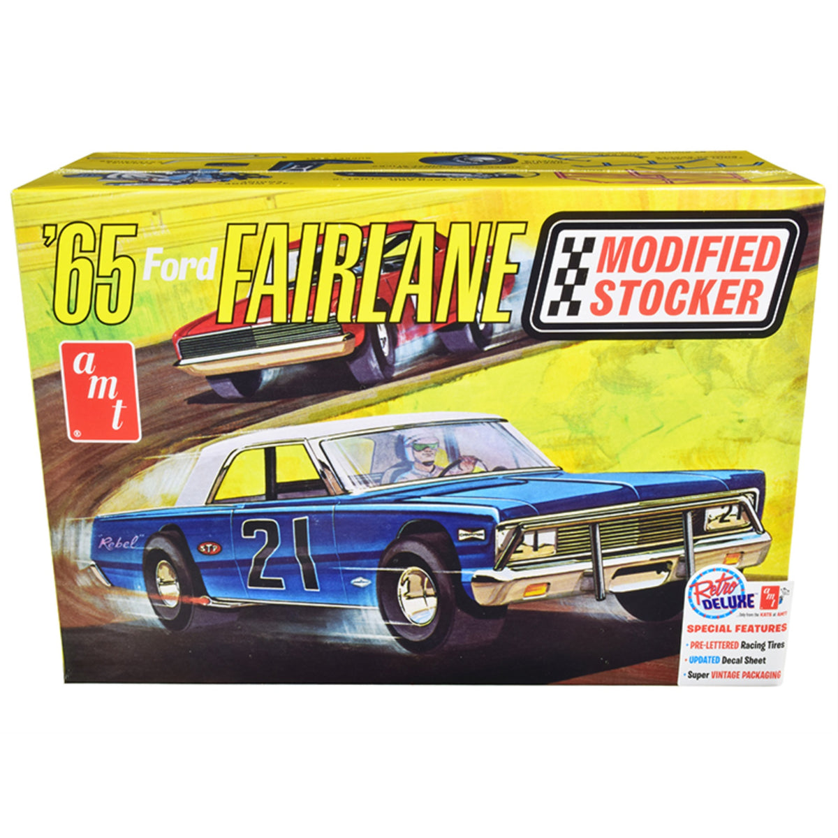 Skill 2 Model Kit 1965 Ford Fairlane Modified Stocker 1/25 Scale Model By Amt