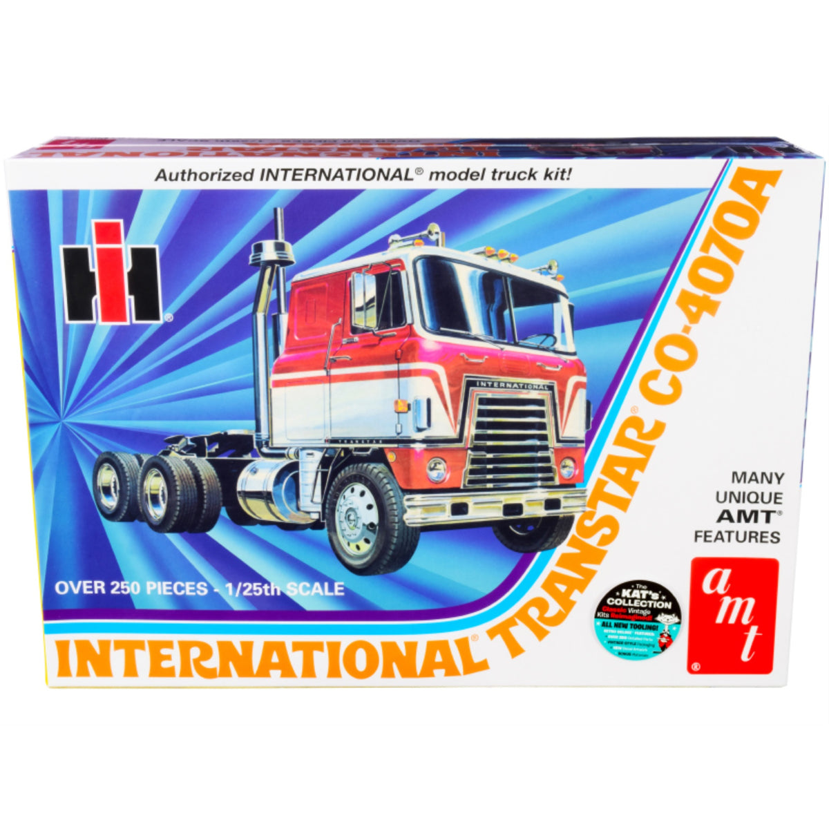 Skill 3 Model Kit International Transtar Co-4070A Truck Tractor 1/25 Scale Model By Amt