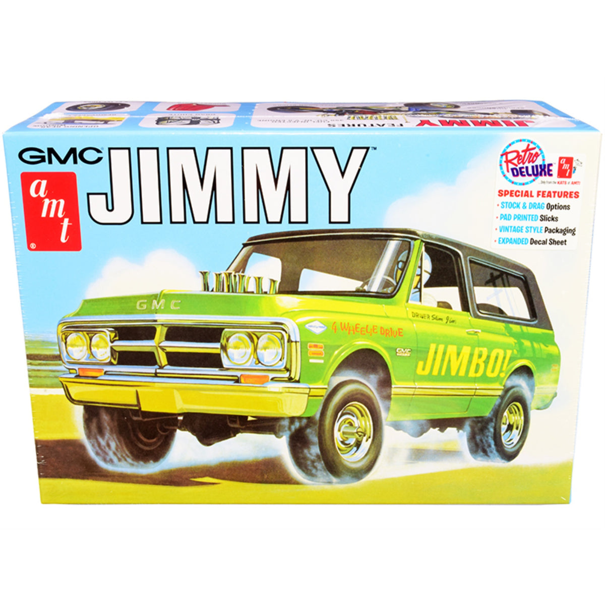 Skill 2 Model Kit 1972 Gmc Jimmy Pickup Truck 2-In-1 Kit 1/25 Scale Model By Amt