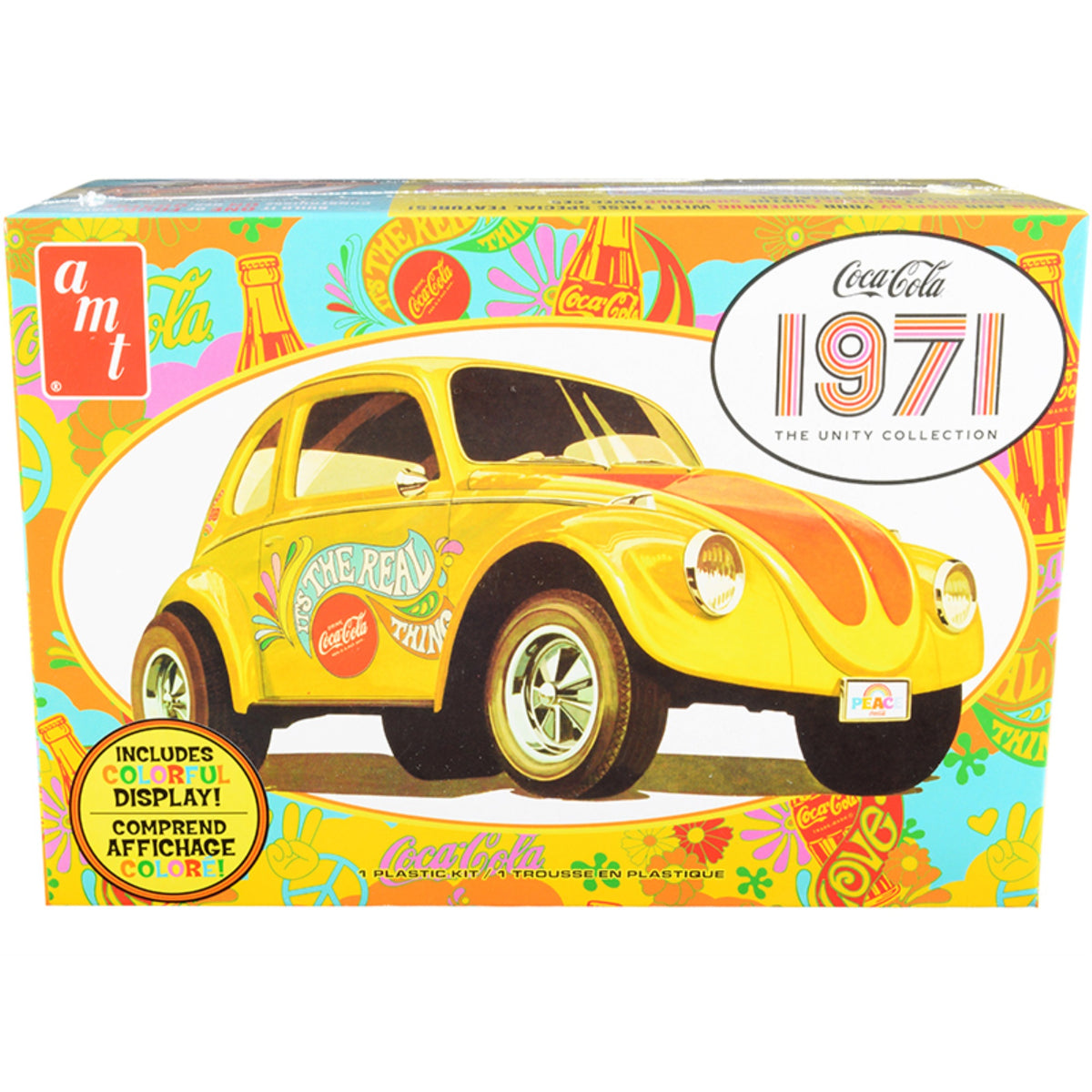 Skill 3 Model Kit Volkswagen Superbug Gasser 'Coca-Cola' 1971 The Unity Collection 1/25 Scale Model By Amt