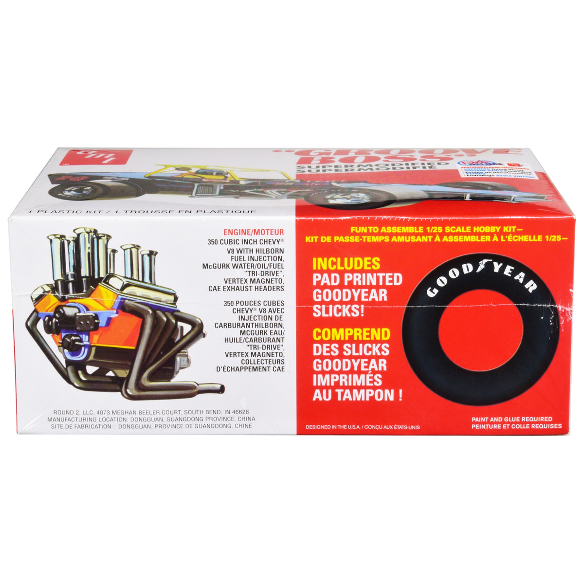 Skill 2 Model Kit 'Groove Boss' Supermodified Racer 1/25 Scale Model By Amt