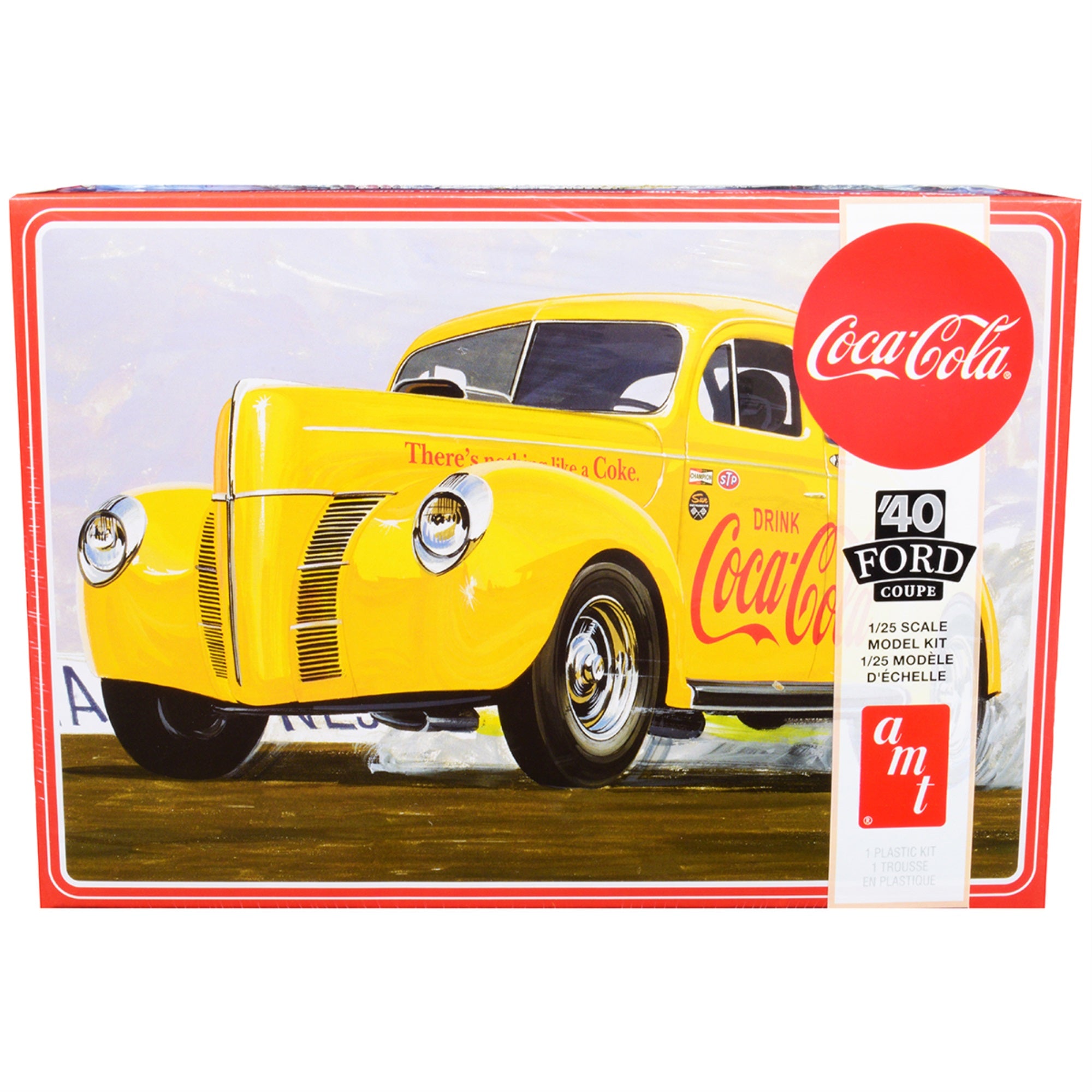 Skill 3 Model Kit 1940 Ford Coupe 'Coca-Cola' 1/25 Scale Model By Amt