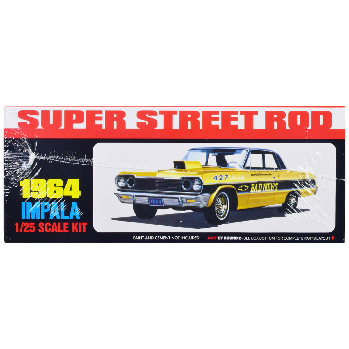 Skill 2 Model Kit 1964 Chevrolet Impala 'Super Street Rod' 3-In-1 Kit 1/25 Scale Model By Amt