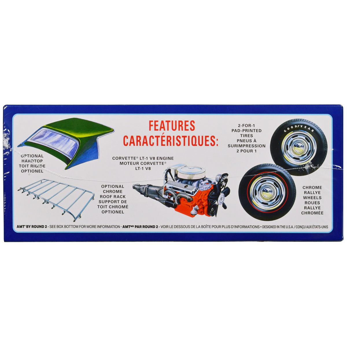Skill 2 Model Kit 1972 Chevrolet Corvette Roadster 1/25 Scale Model By Amt