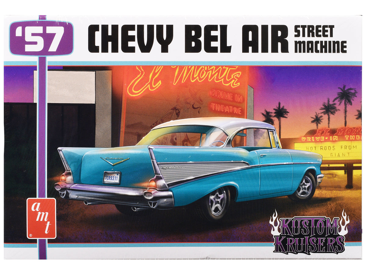 Skill 2 Model Kit 1957 Chevrolet Bel Air Street Machine 'Kustom Kruisers' 1/25 Scale Model By Amt