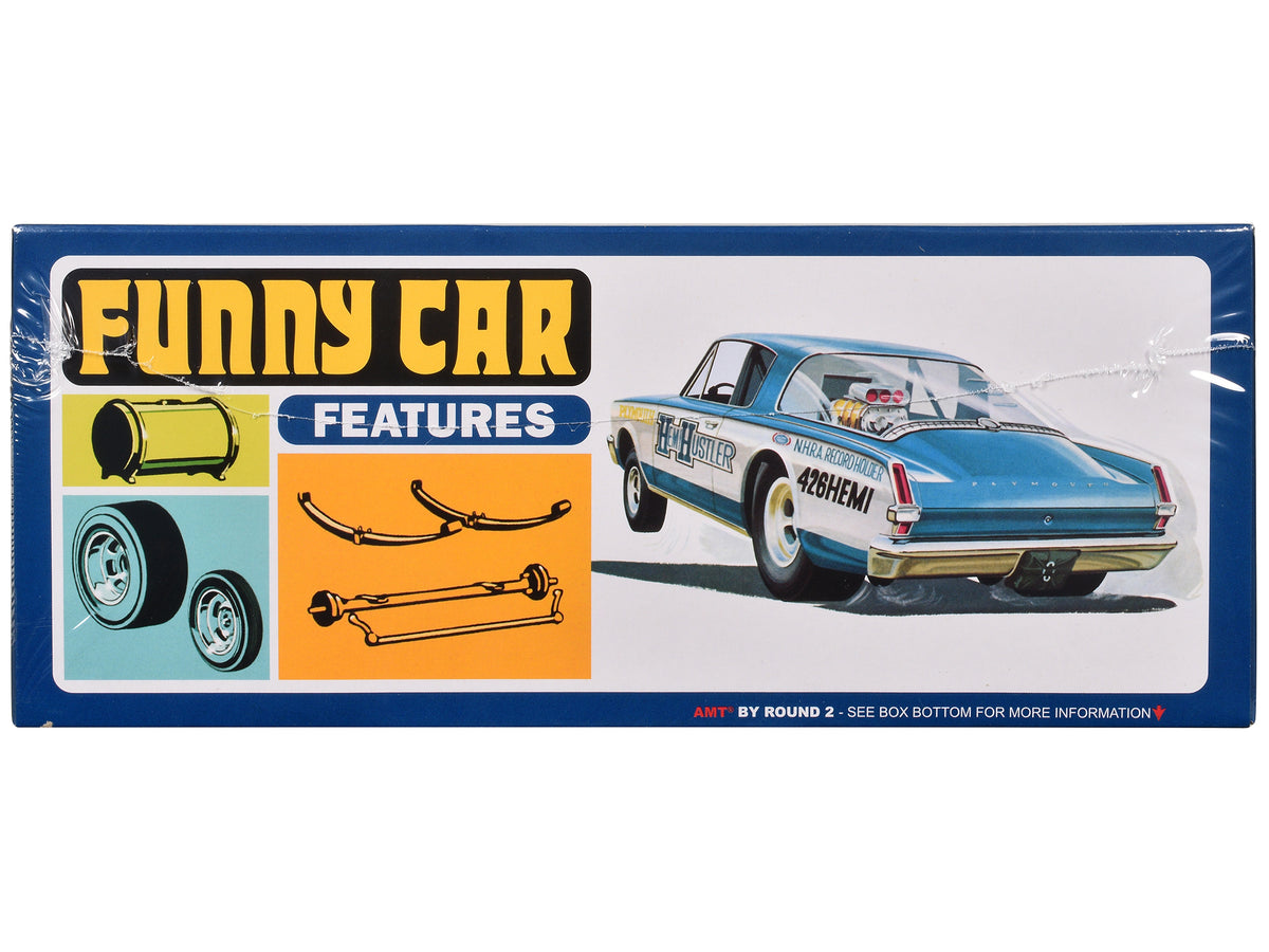 Skill 2 Model Kit 1966 Plymouth Barracuda Funny Car 'Hemi Hustler' 1/25 Scale Model By Amt