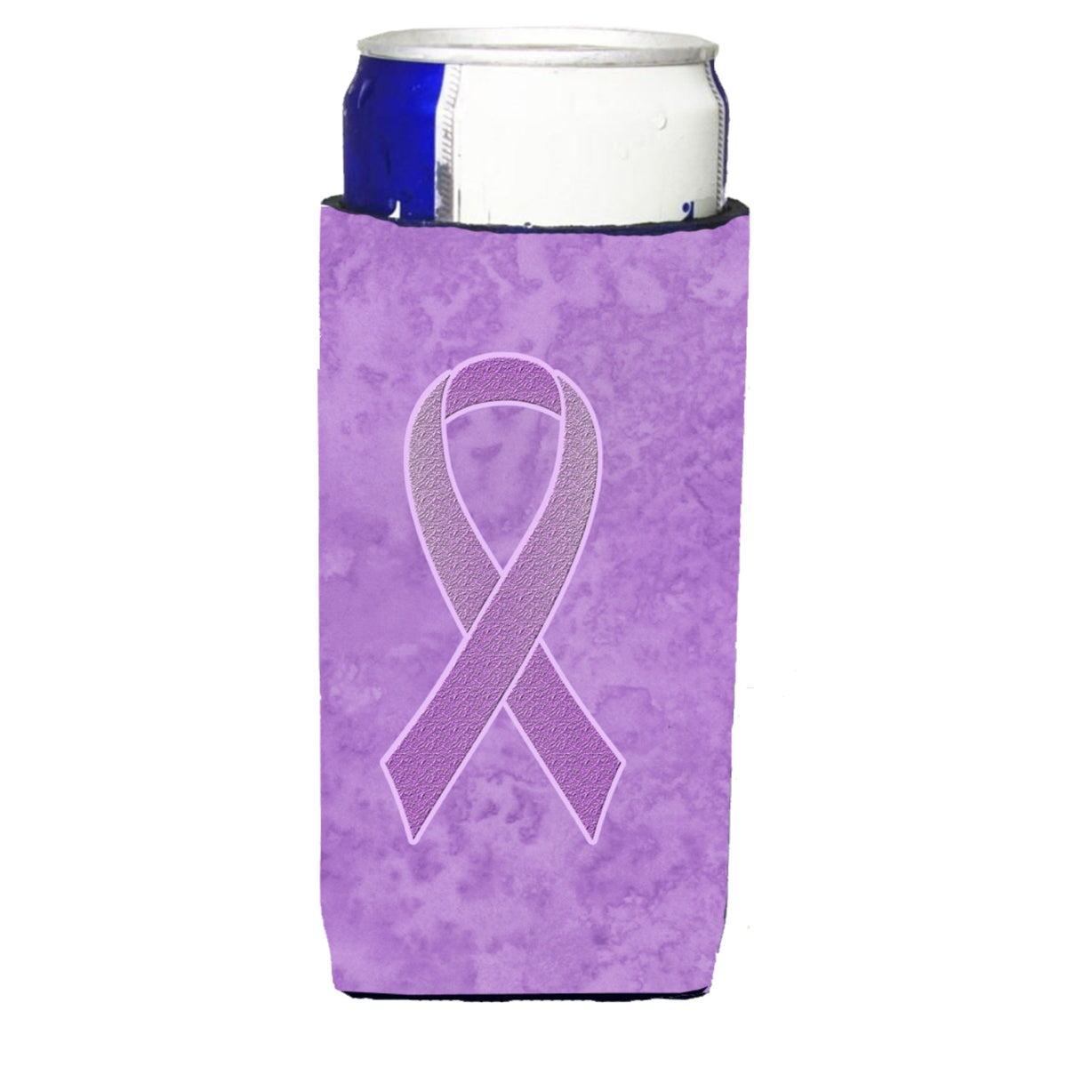 Lavender Ribbon For All Cancer Awareness Ultra Beverage Insulators For Slim Cans An1200Muk