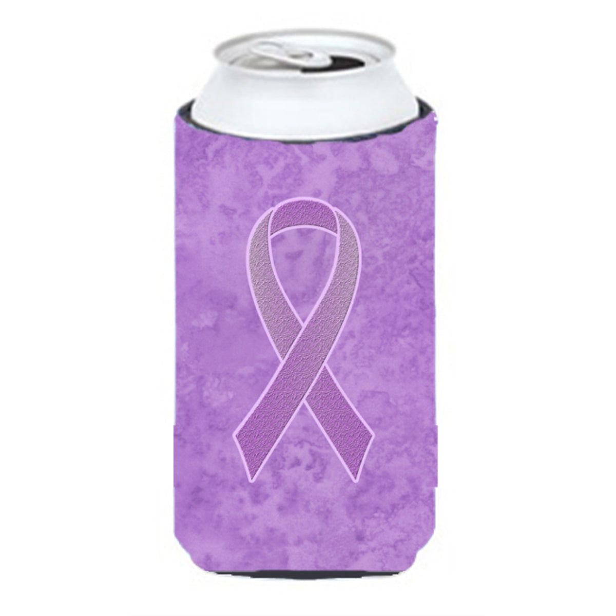 Lavender Ribbon For All Cancer Awareness Tall Boy Beverage Insulator Hugger An1200Tbc