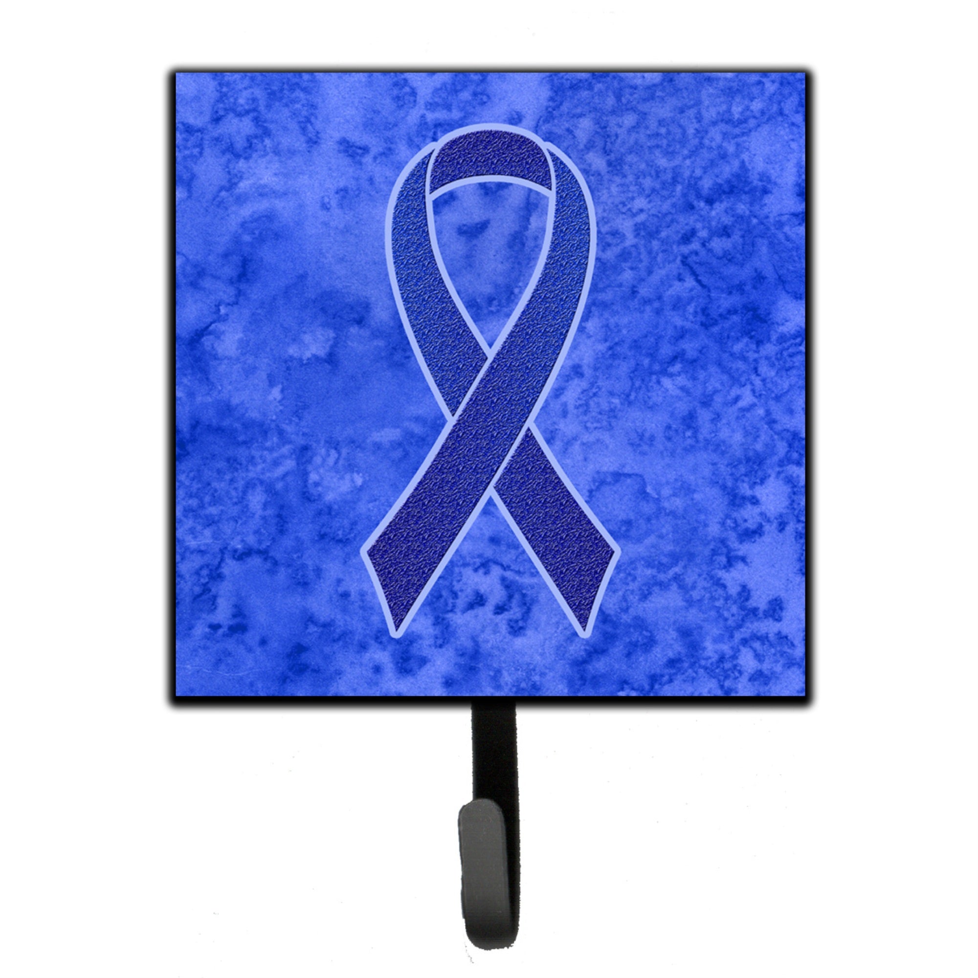 Caroline'S Treasures An1202Sh4 Dark Blue Ribbon For Colon Cancer Awareness Leash Or Key Holder, Small, Multicolor