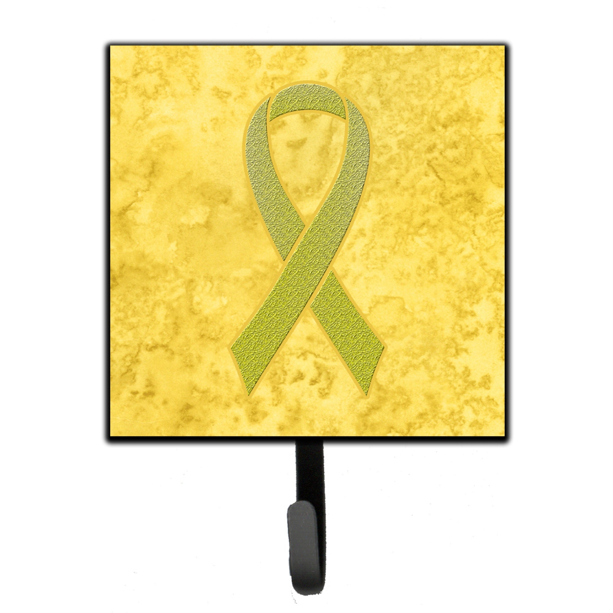 Caroline'S Treasures An1203Sh4 Yellow Ribbon For Sarcoma, Bone Or Bladder Cancer Awareness Leash Or Key Holder, Small, Multico