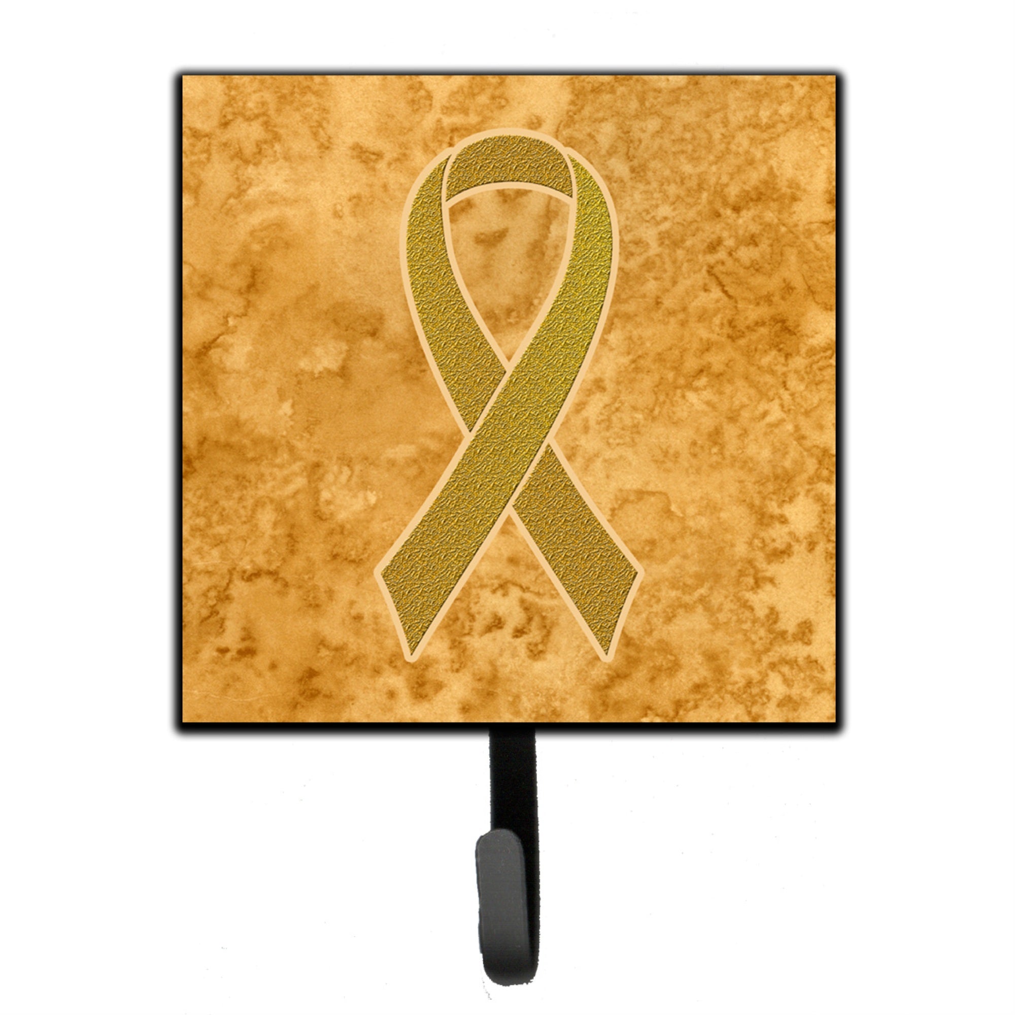 Caroline'S Treasures An1209Sh4 Gold Ribbon For Childhood Cancers Awareness Leash Or Key Holder, Small, Multicolor