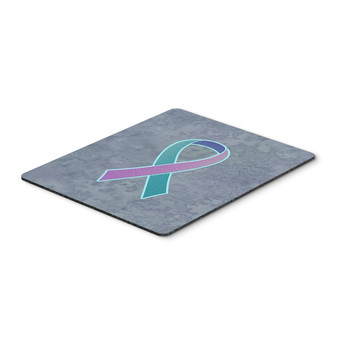 Caroline'S Treasures Teal, Pink And Blue Ribbon For Thyroid Cancer Awareness Mouse Pad/Trivet (An1217Mp)