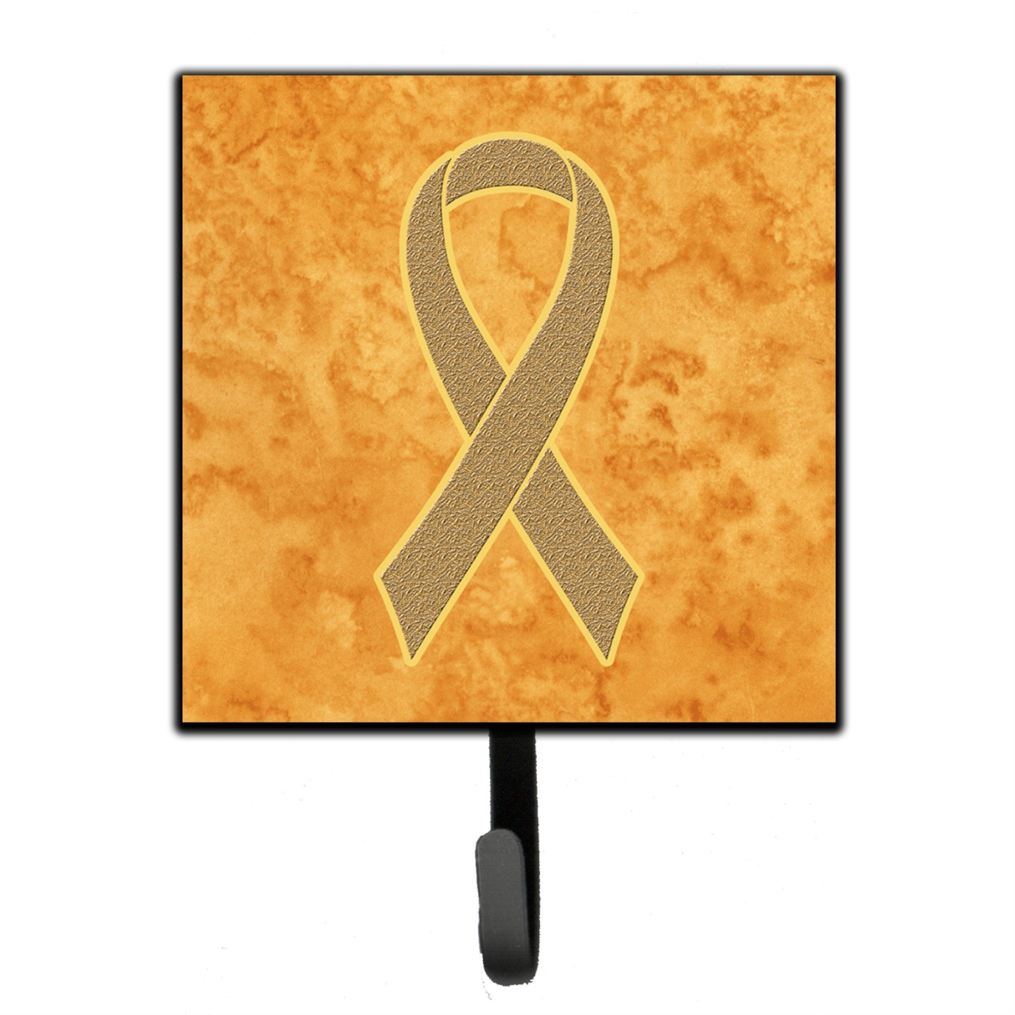 Caroline'S Treasures An1219Sh4 Peach Ribbon For Uterine Cancer Awareness Leash Or Key Holder, Small, Multicolor
