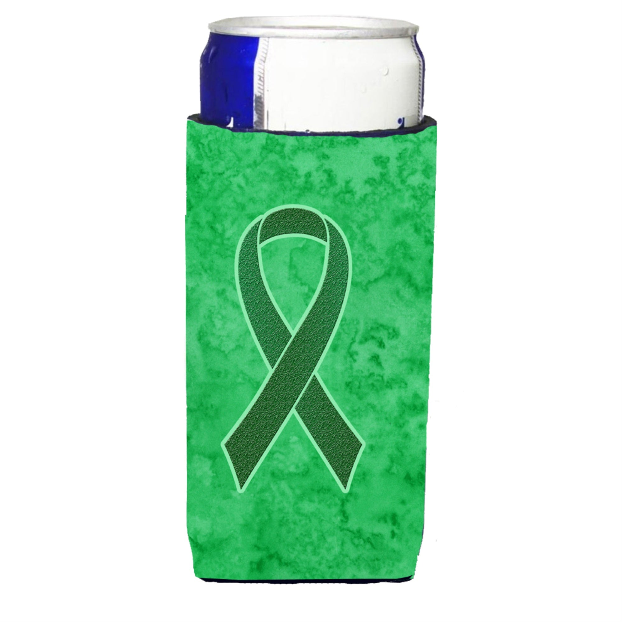Kelly Green Ribbon For Kidney Cancer Awareness Ultra Beverage Insulators For Slim Cans An1220Muk